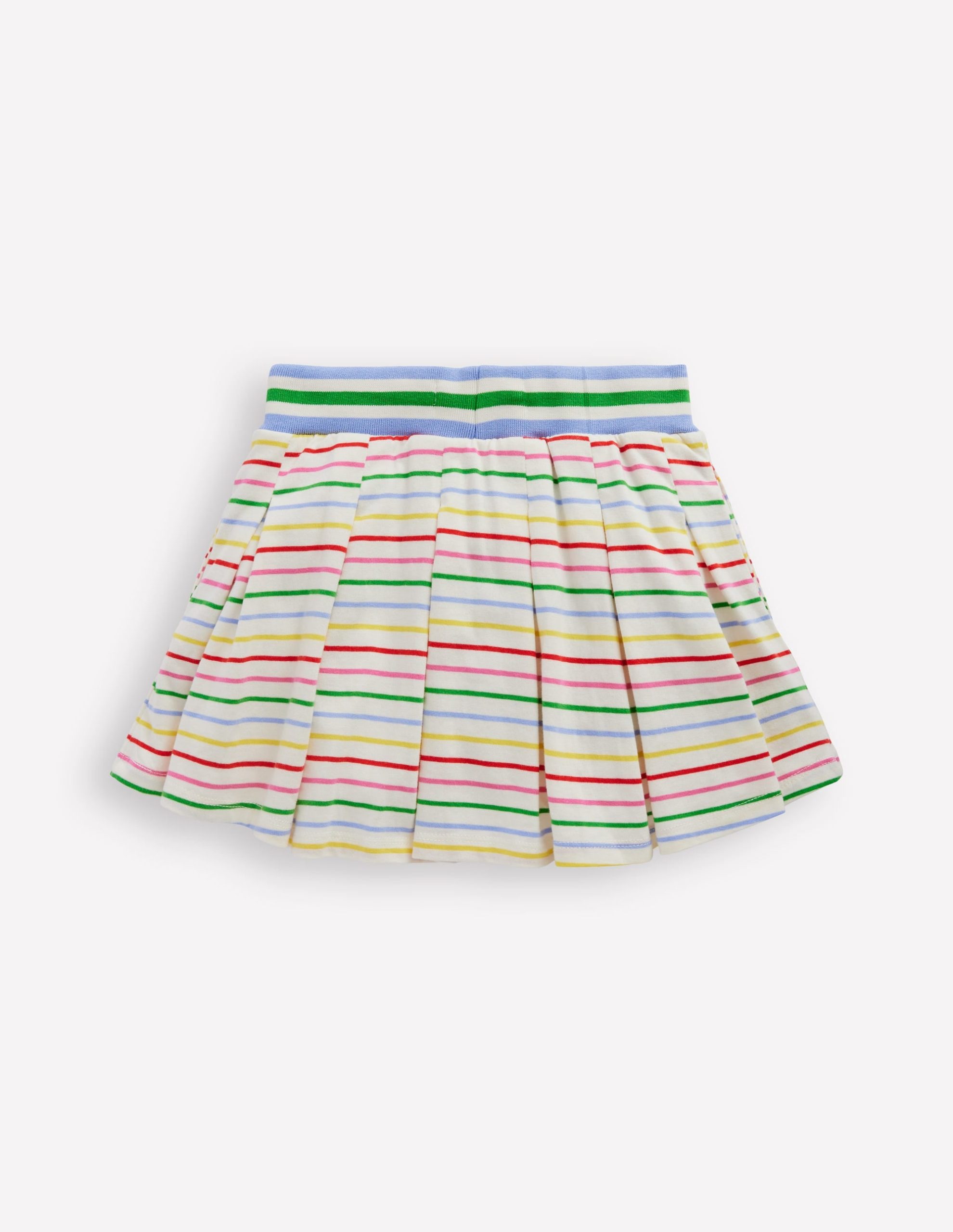 Pleated Jersey Skort-Multi Stripe - Image 2