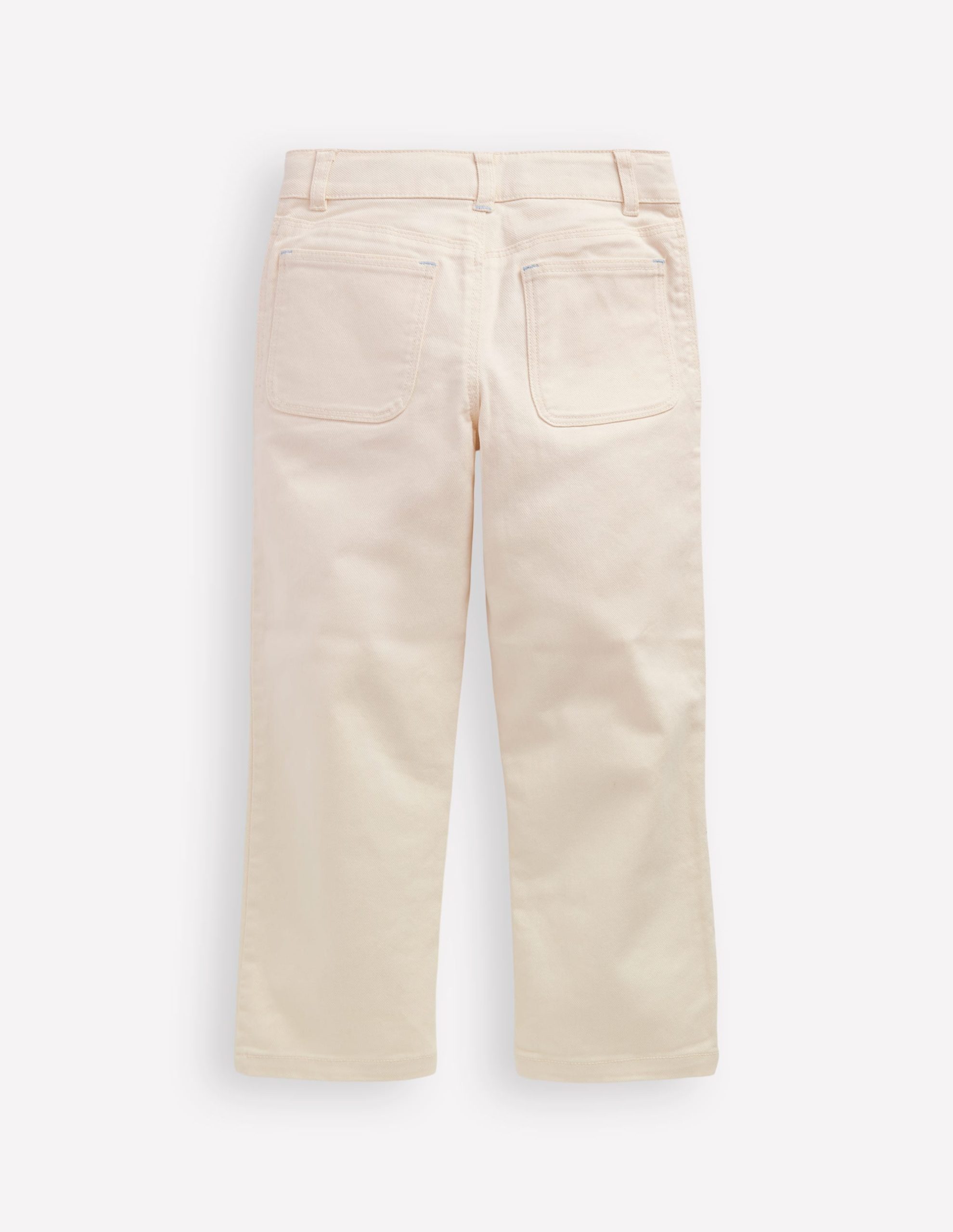 Patch Pocket Pants-Vanilla White - Image 3