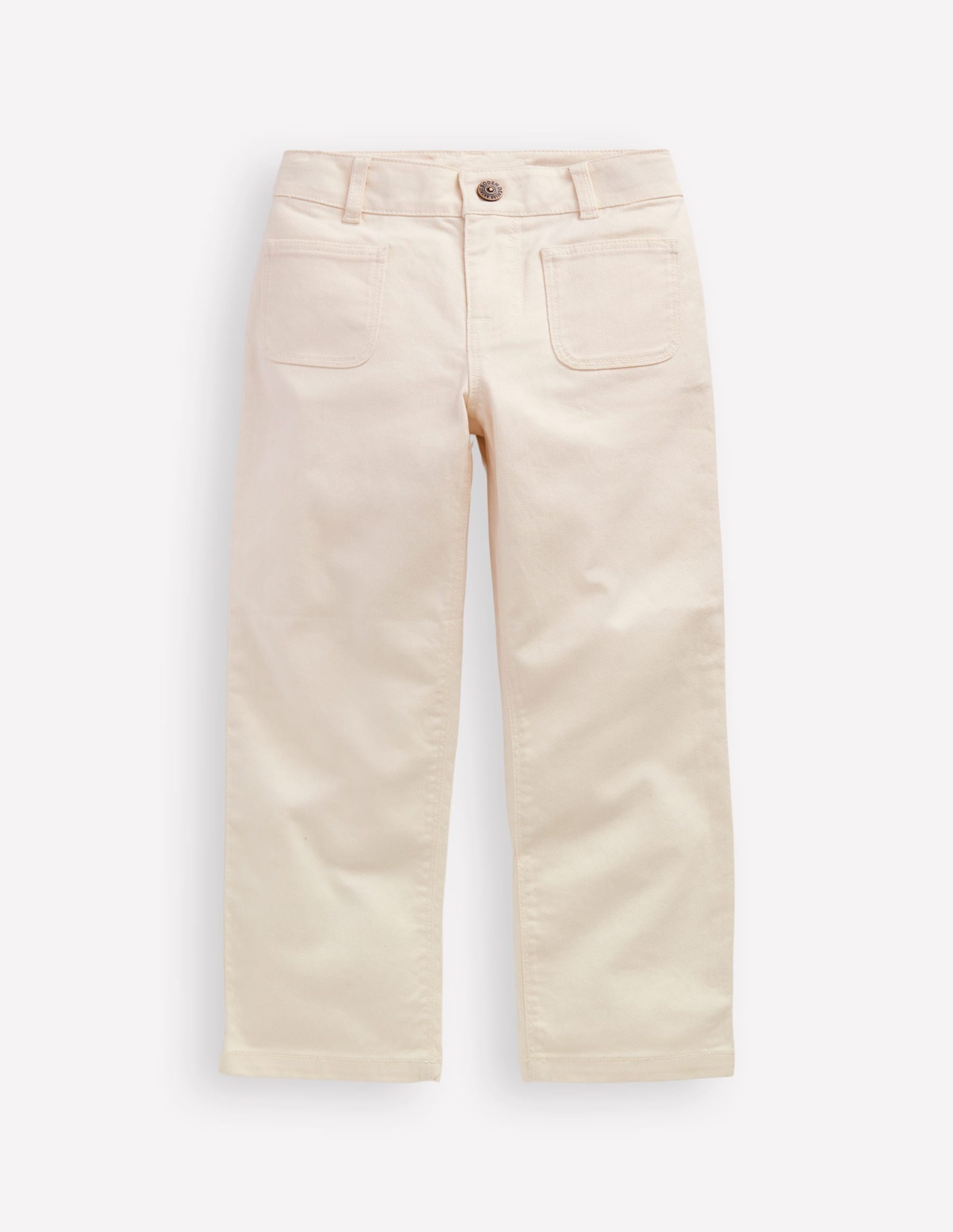Patch Pocket Pants-Vanilla White - Image 2