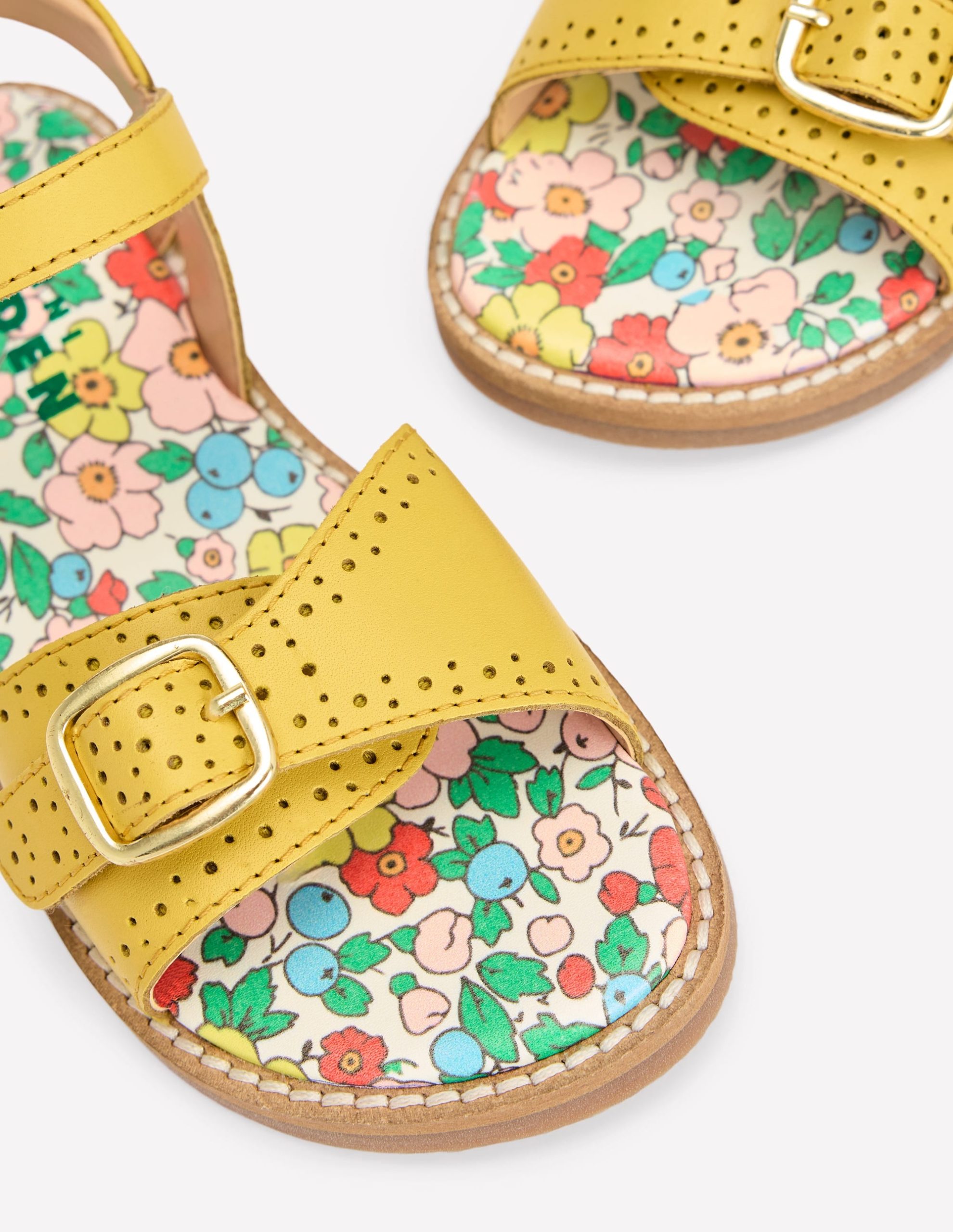 Leather Buckle Sandals-Passionfruit - Image 3