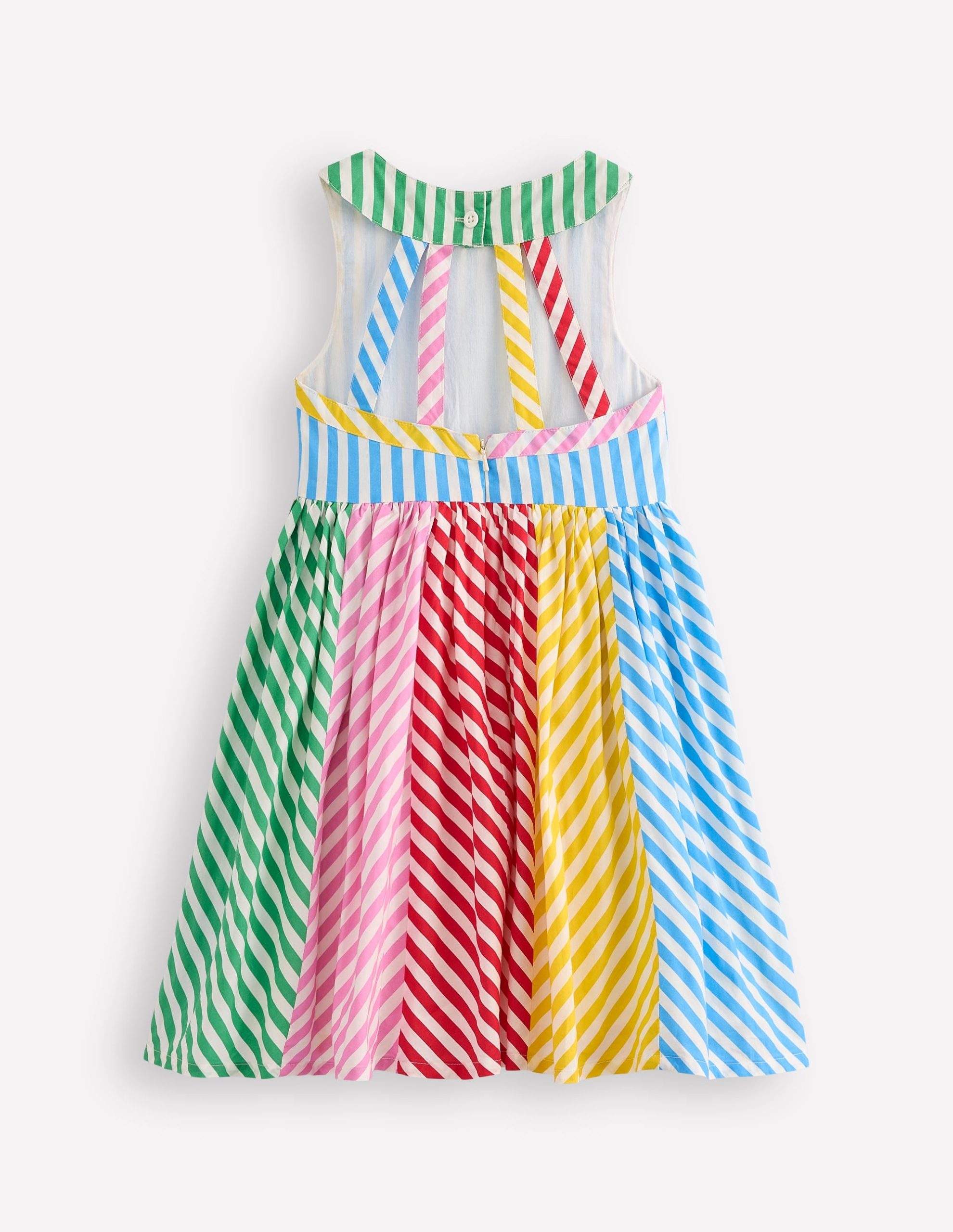 Harlow Back Detail Dress-Hotchpotch Multi Stripe - Image 4
