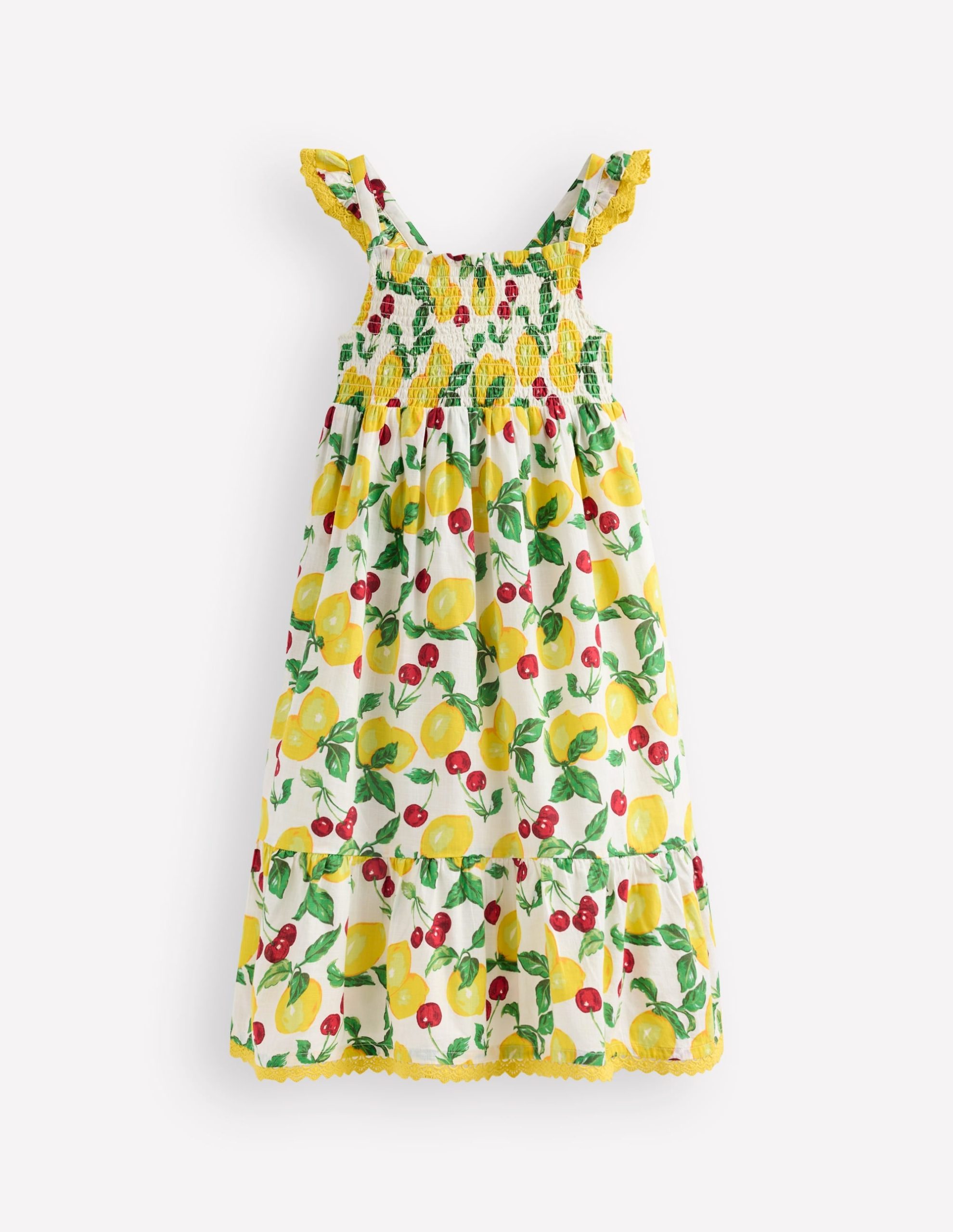 Luella Frill Maxi Sundress-Ivory Lemons and Cherries - Image 2