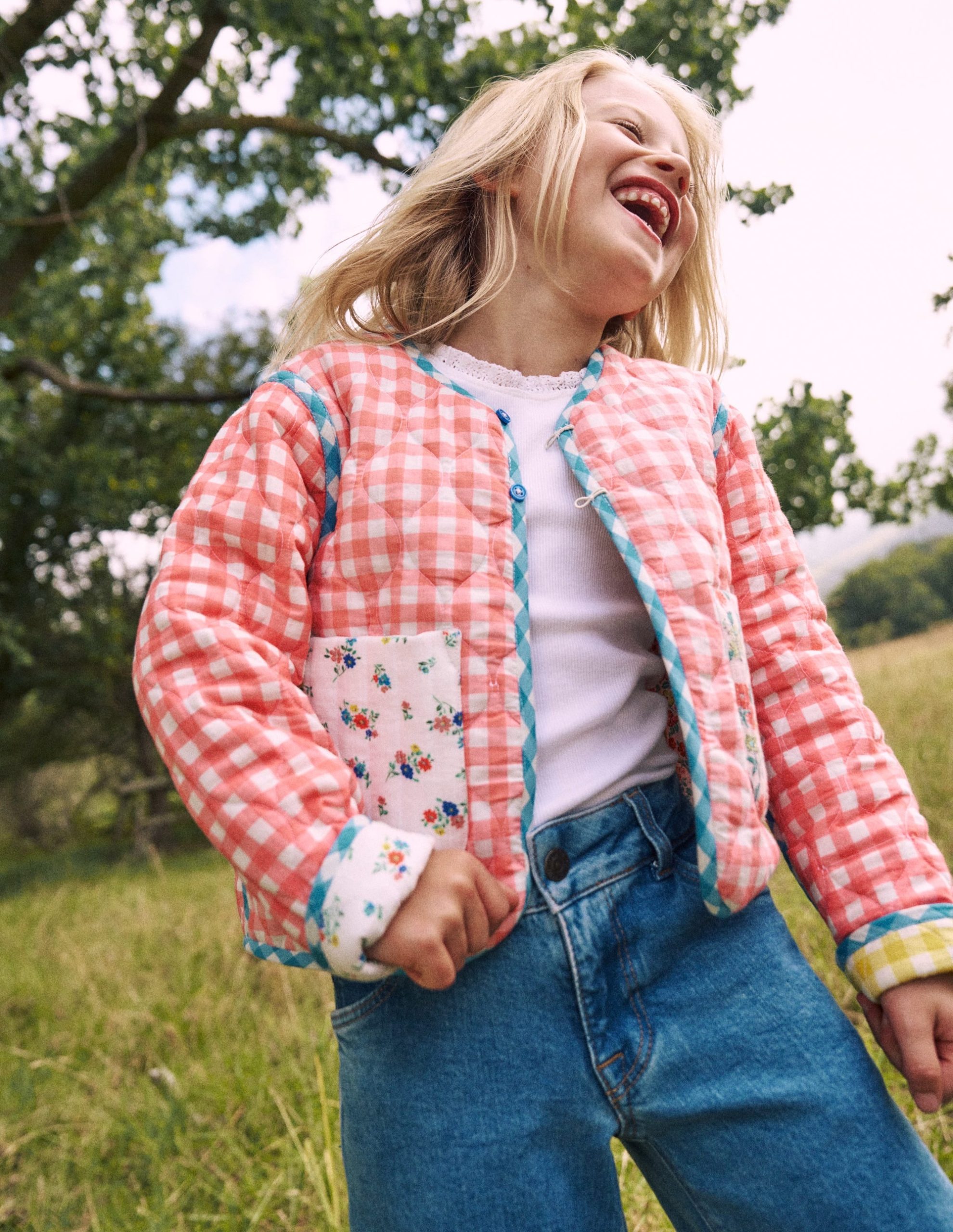 Aurore Reversible Jacket-Patchwork Floral