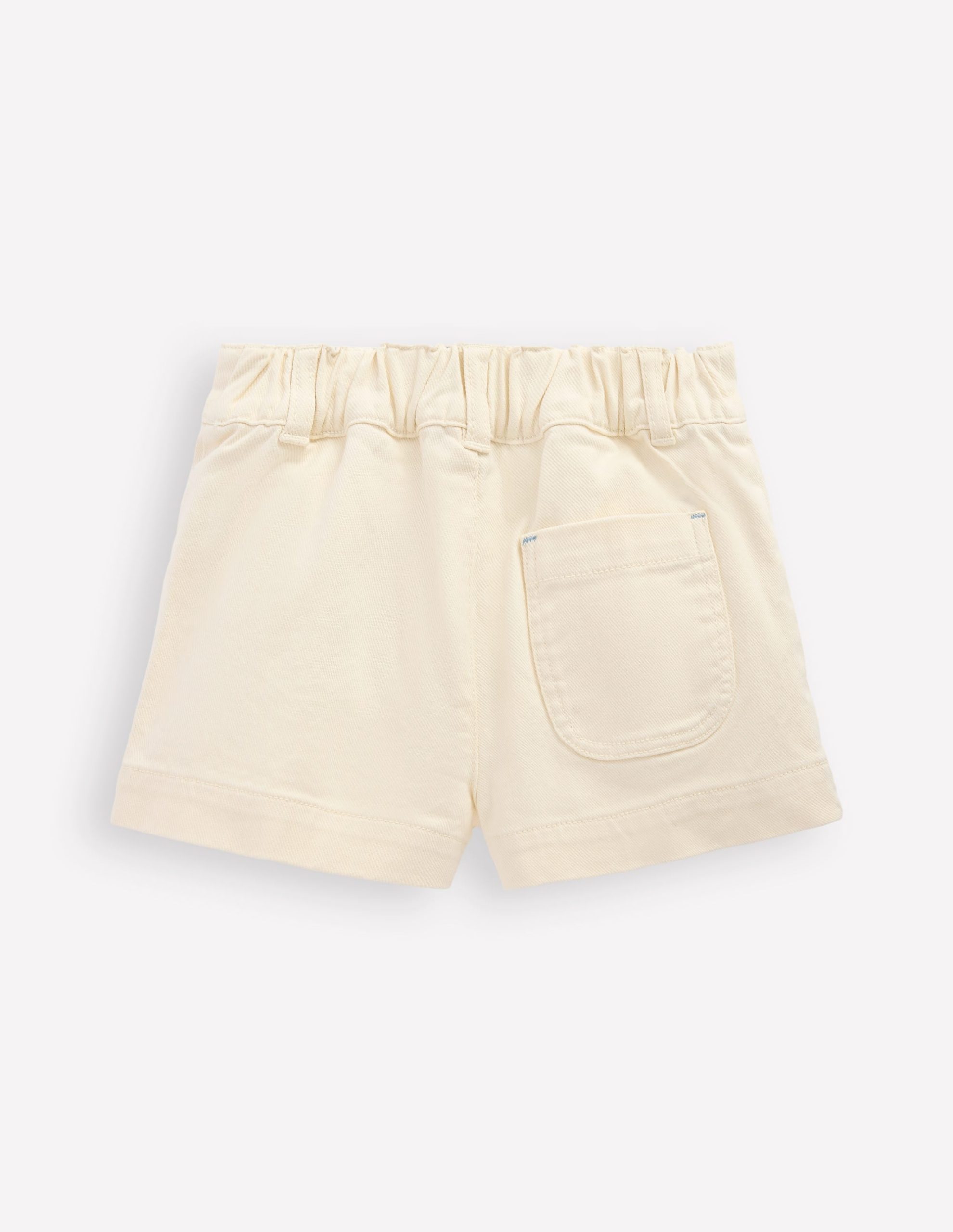 Patch Pocket Shorts-Vanilla White - Image 2