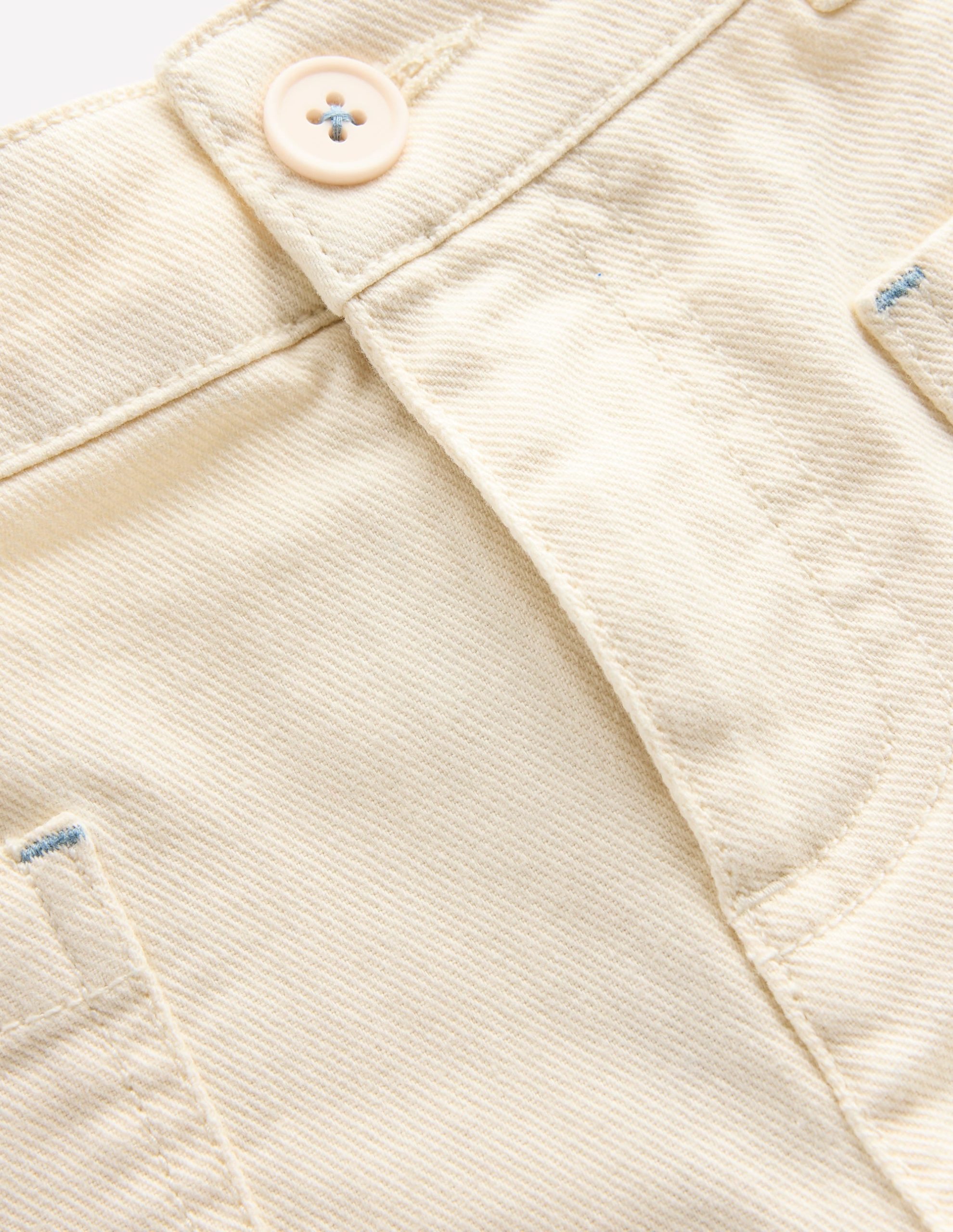 Patch Pocket Shorts-Vanilla White - Image 3