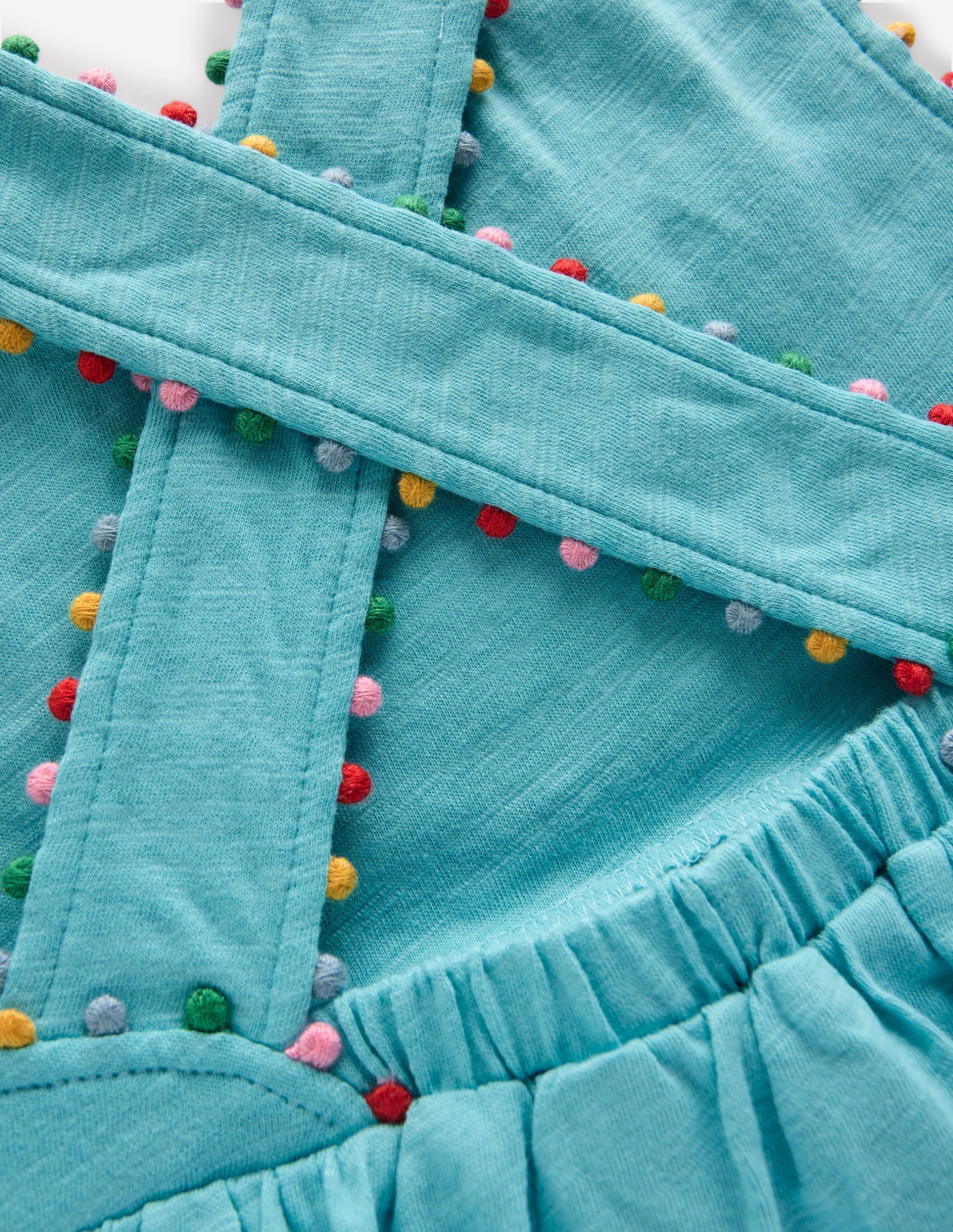 Cross-back Pom Top-Caribbean Blue - Image 3