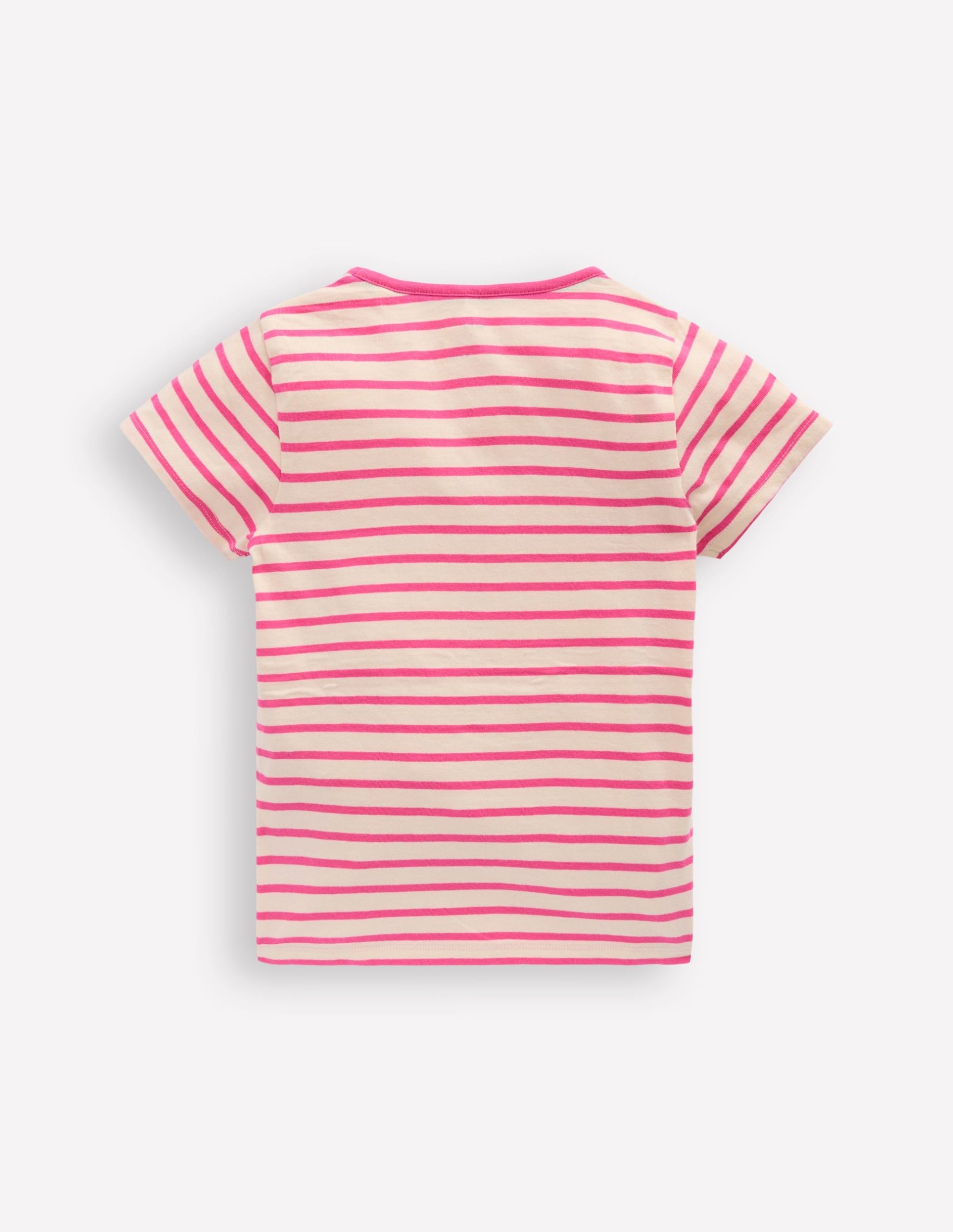 Short Sleeve Appliqu?? T-shirt-Rose Petal Pink Cheetah - Image 3