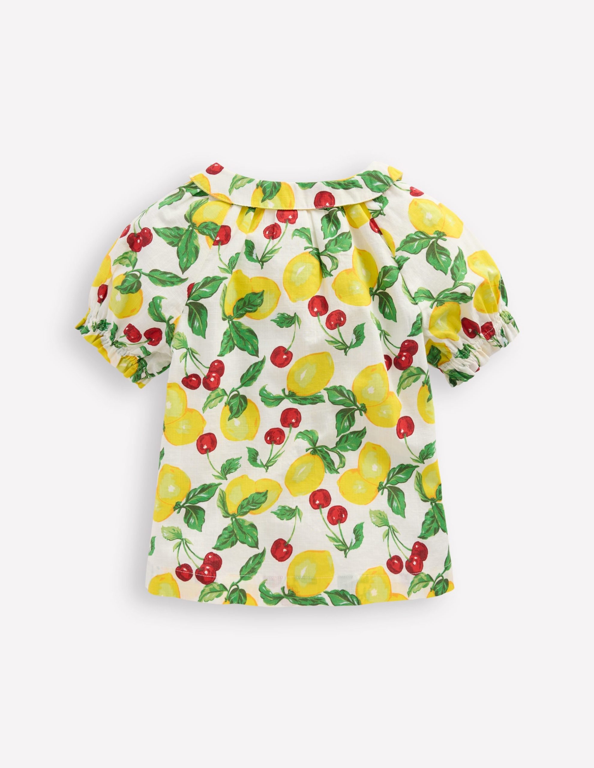 Woven Collared Top-Lemons and Cherries - Image 2