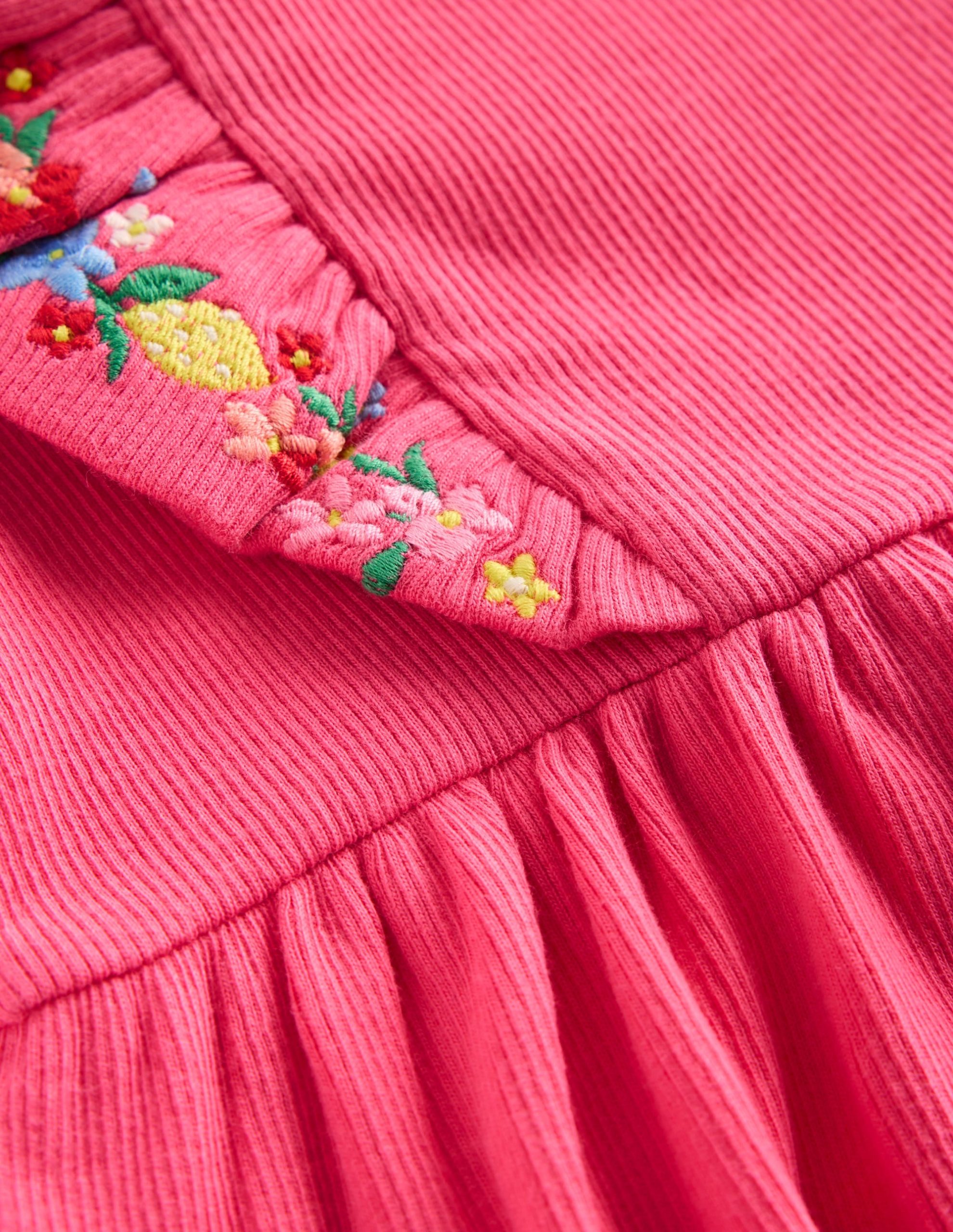 Frieda Embroidered Dress-Rose Petal Pink - Image 4