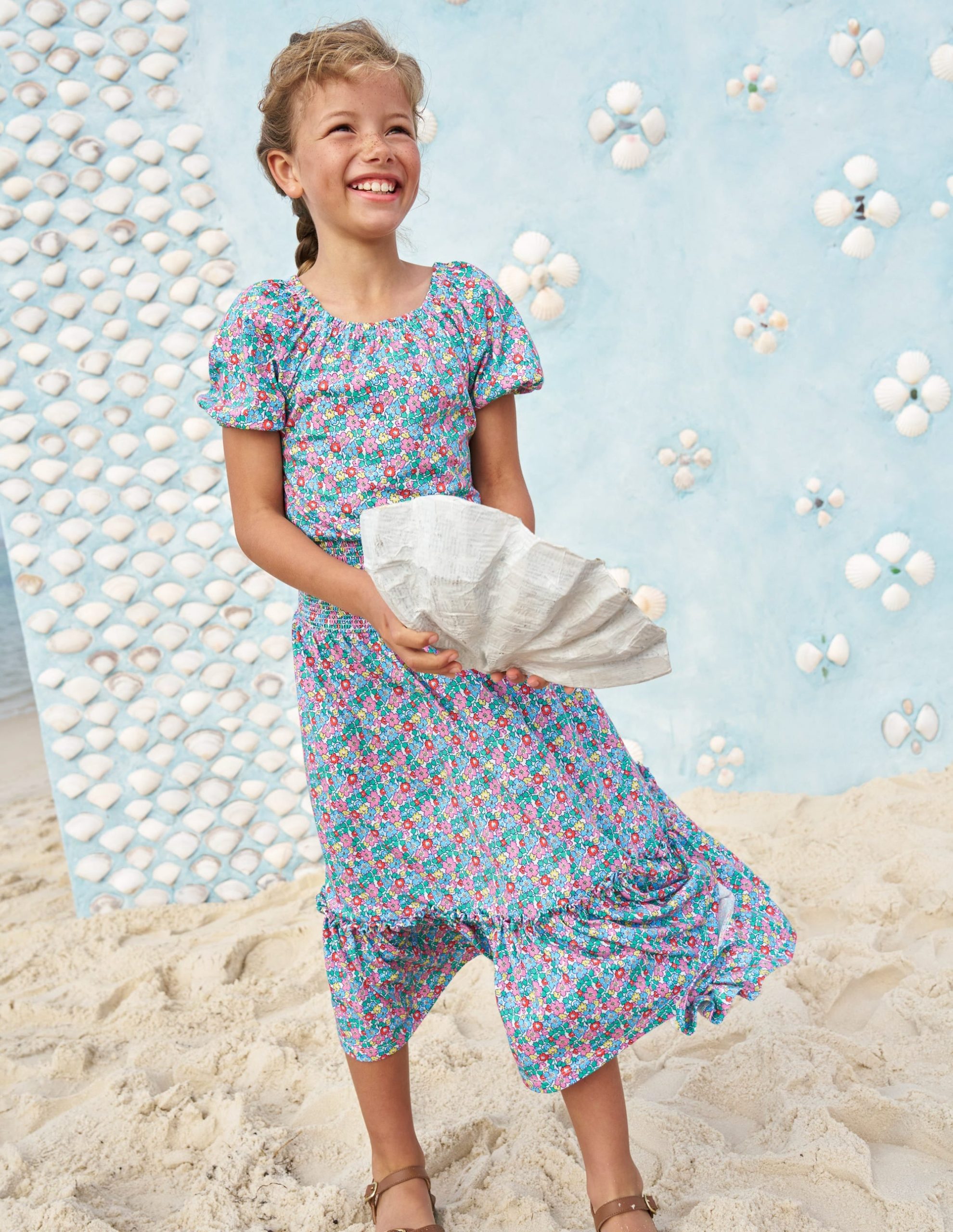 Jersey Midi Skirt-Multi Flowerbed - Image 4