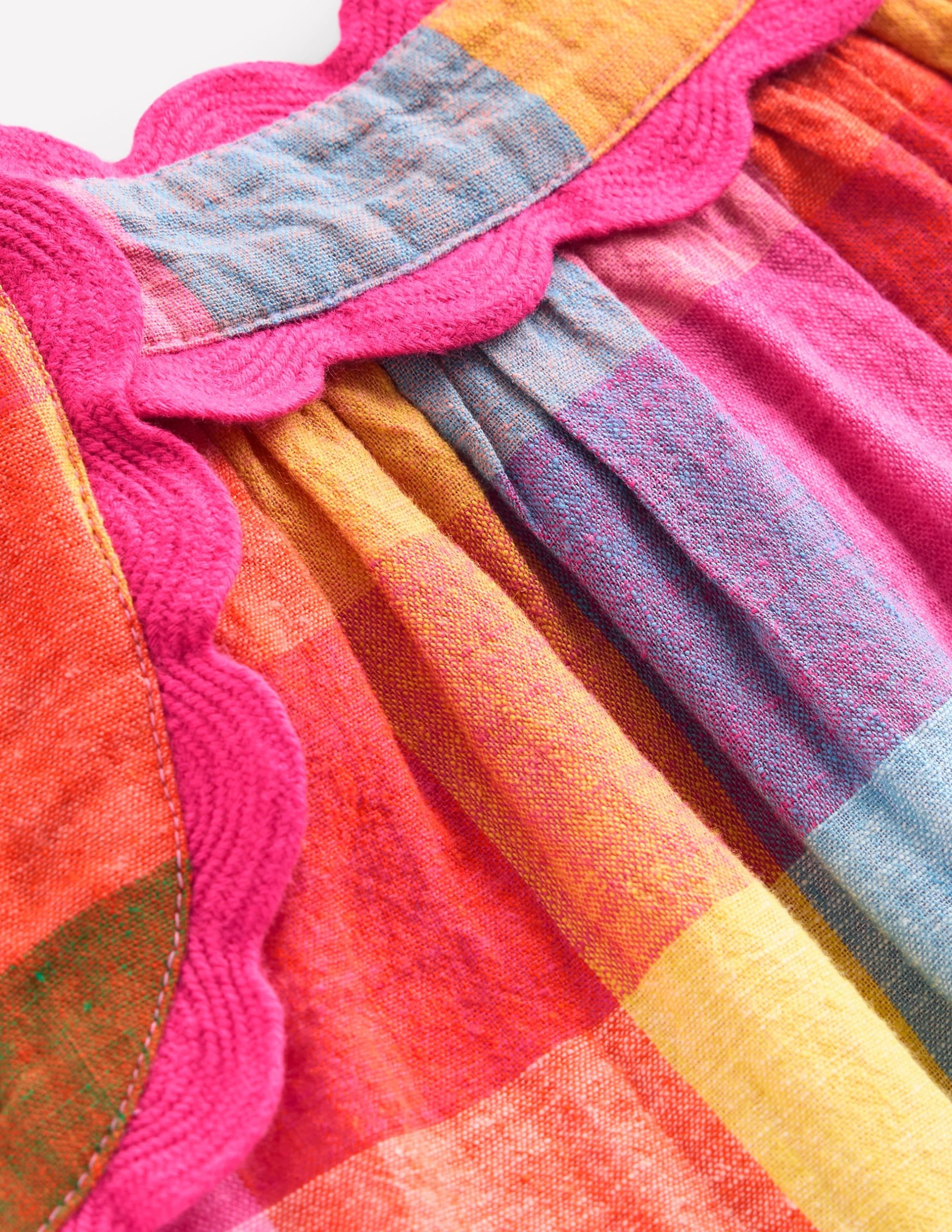 Maribel Strappy Swing Sundress-Multigingham Check - Image 5