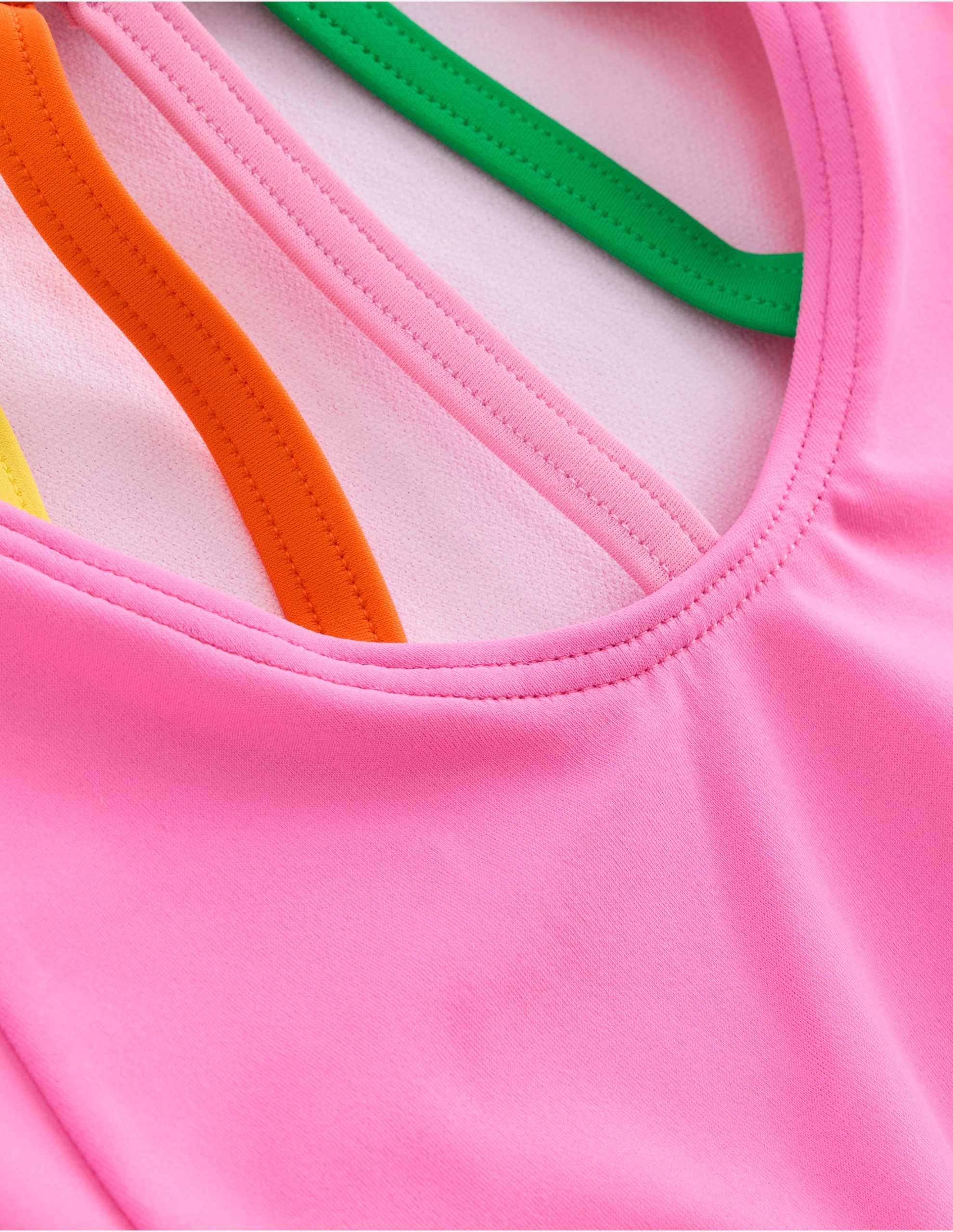 Selena Rainbow Strap Swimsuit-Strawberry Milkshake - Image 4