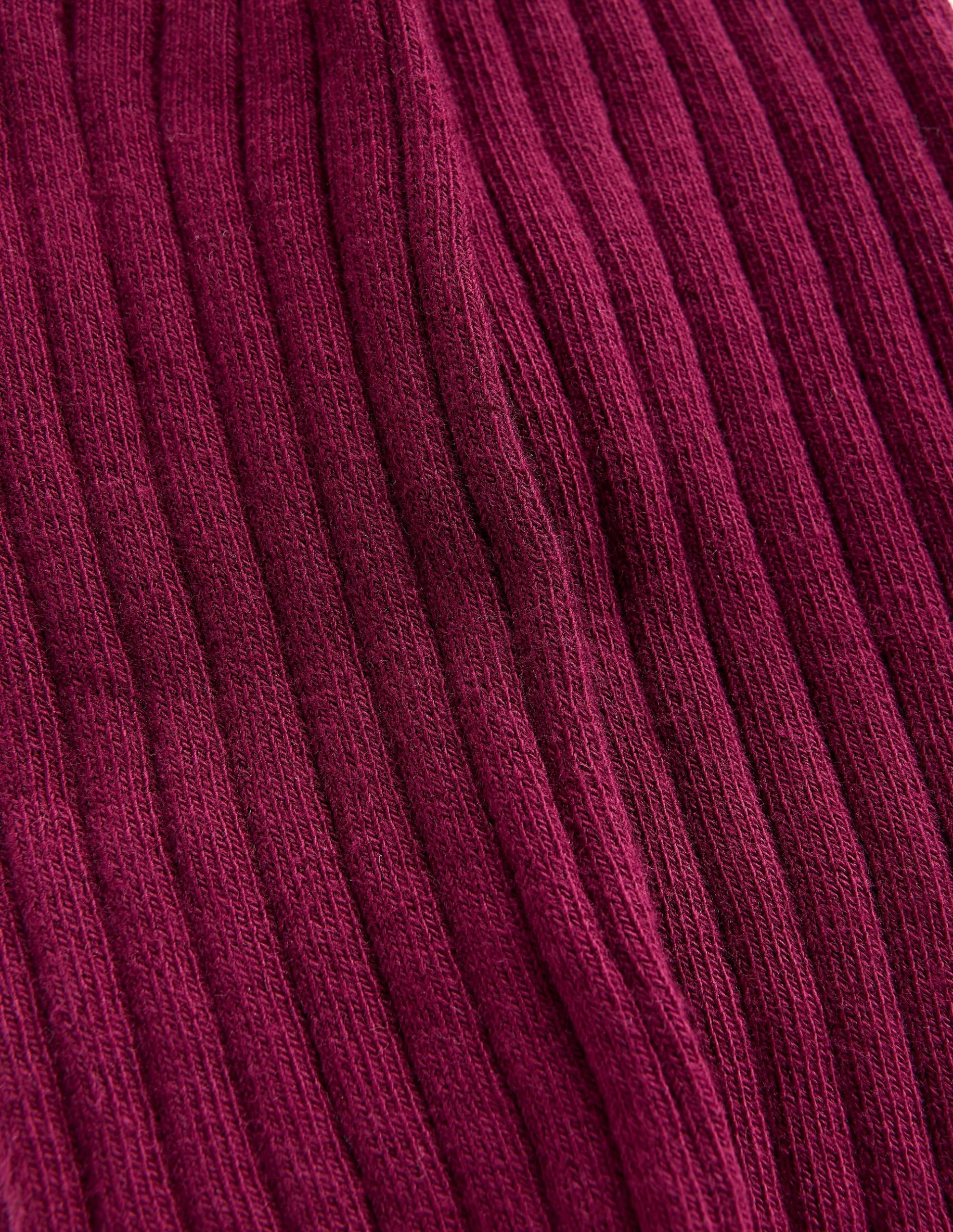 Ribbed Tights-Deep Wisteria - Image 3