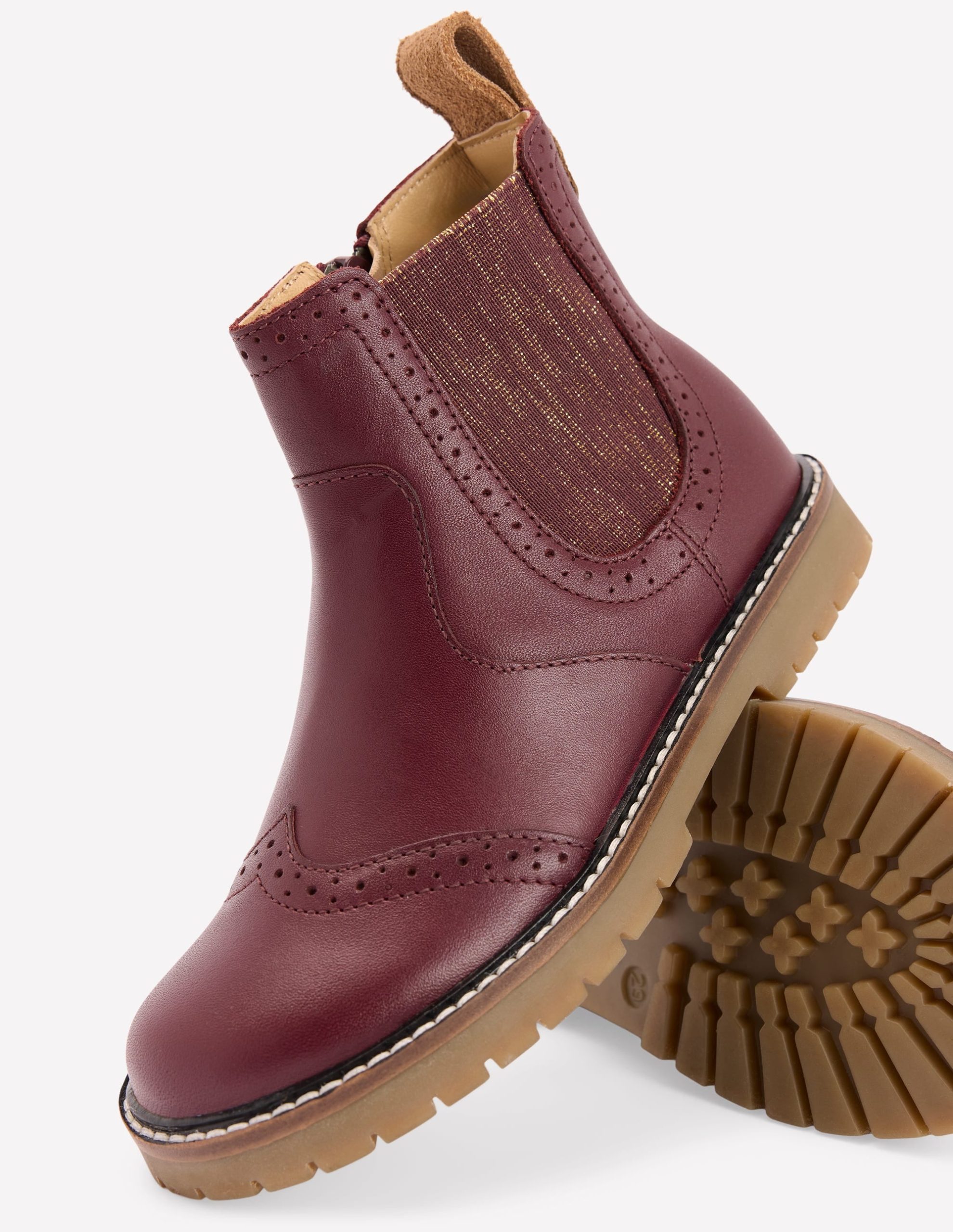 Leather Chelsea Boots-Oxblood - Image 3