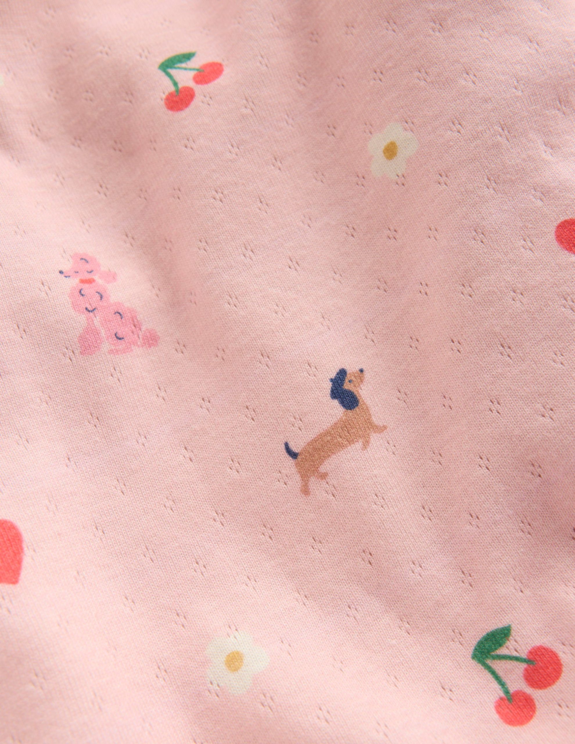 Long Sleeve Pointelle Top-Chalk Pink Parisien - Image 3