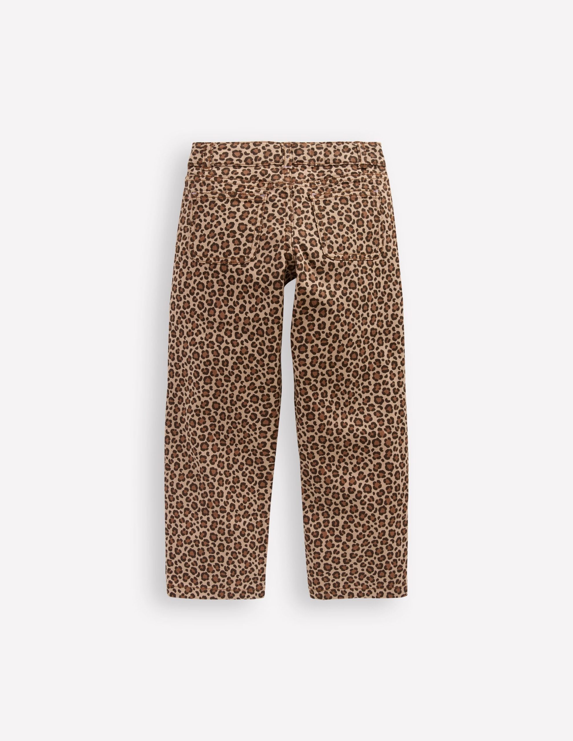 Patch Pocket Pants-Leopard Print - Image 2
