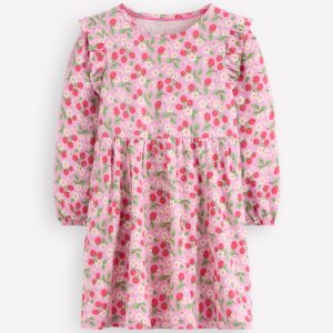 Posie Long Sleeve Jersey Dress-Soft Lavender Vintage Berry