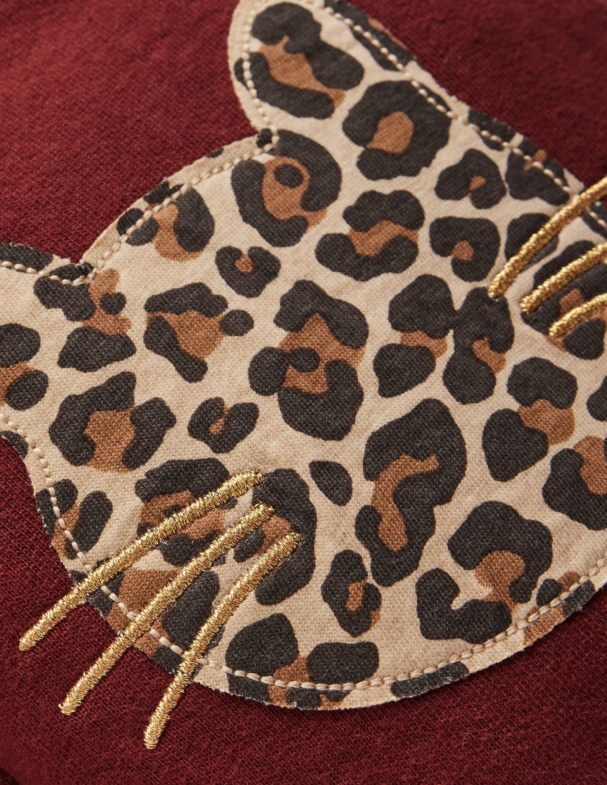 Bobbie Appliqu?? Joggers-Chestnut Cats - Image 3