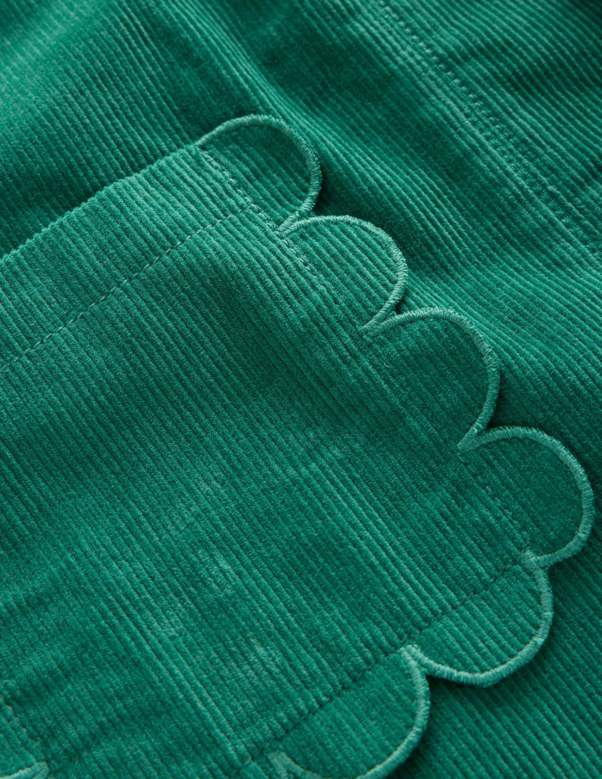 Saffy Cord Pinafore Dress-Jewel Green - Image 3