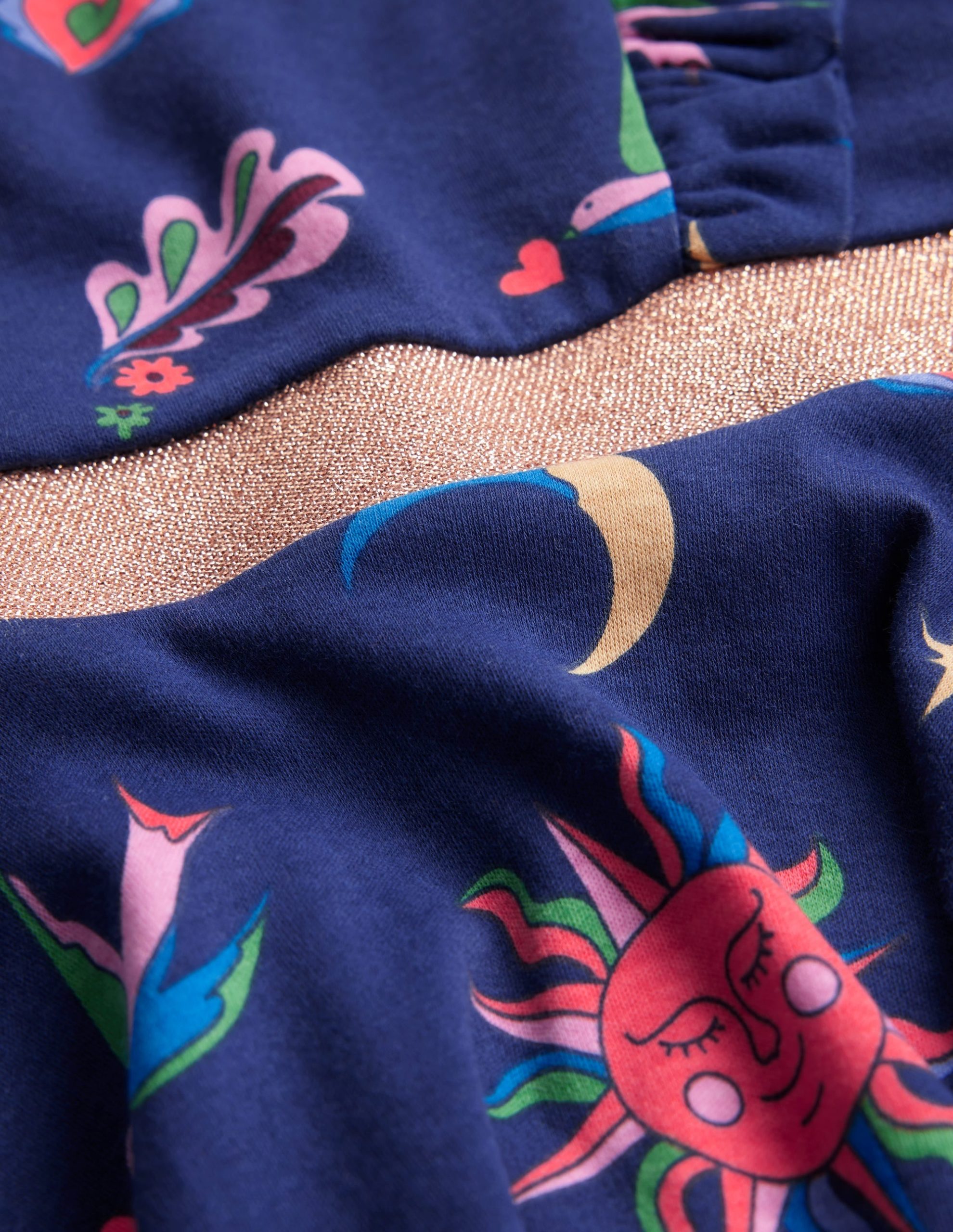 Cora Twirly Jersey Dress-College Navy Paisley Sky - Image 4