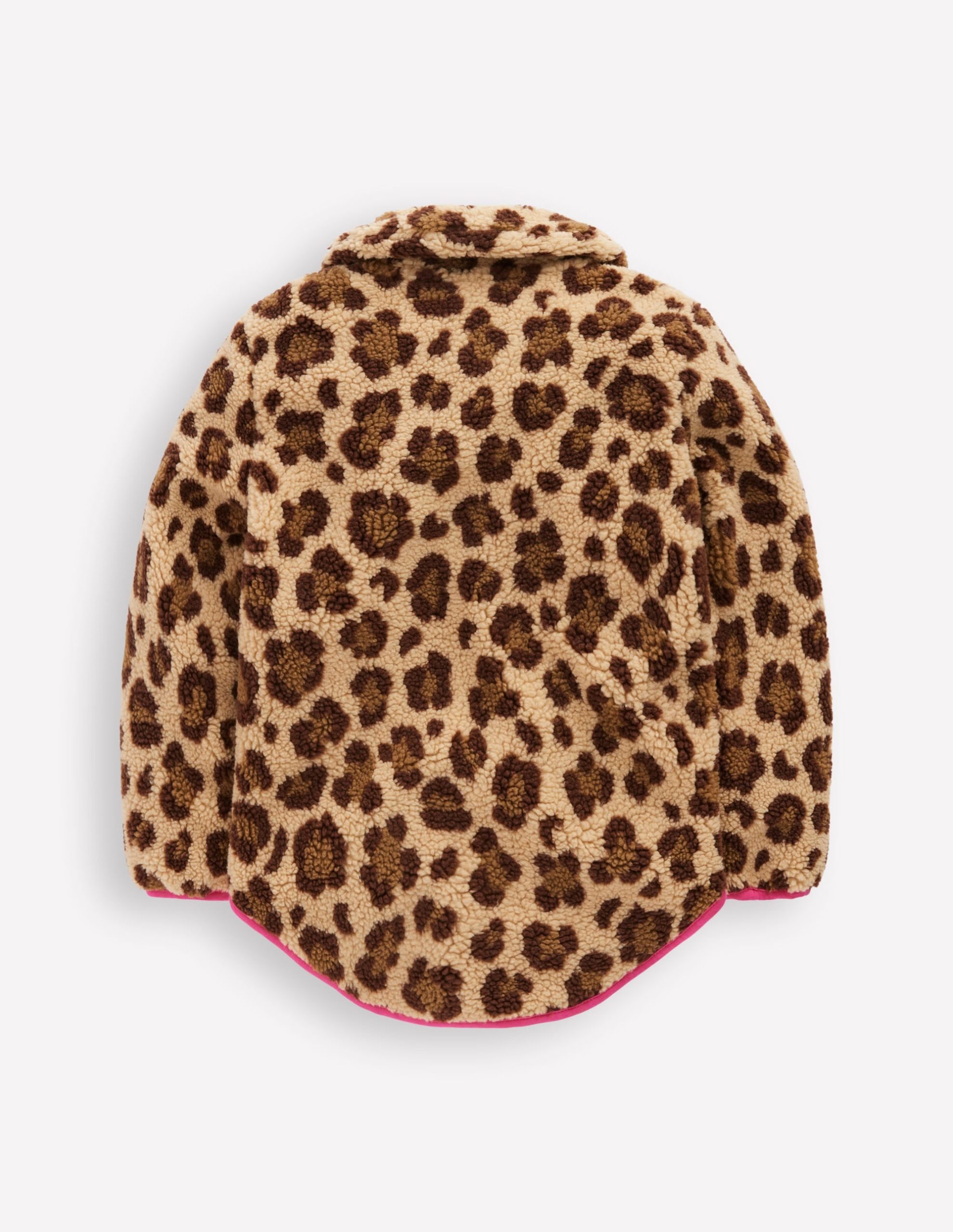 Collared Borg Zip Through-Leopard - Image 2