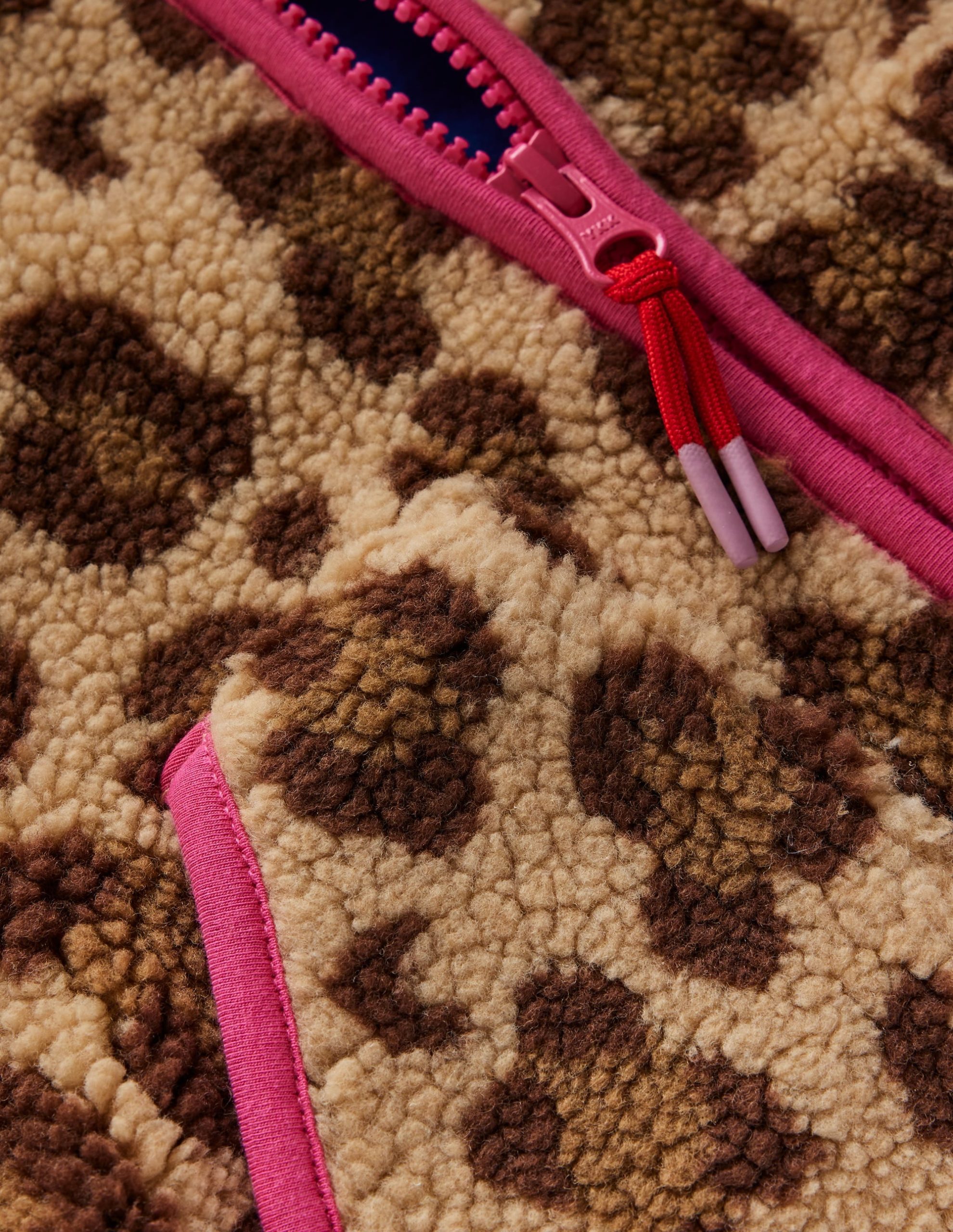 Collared Borg Zip Through-Leopard - Image 3