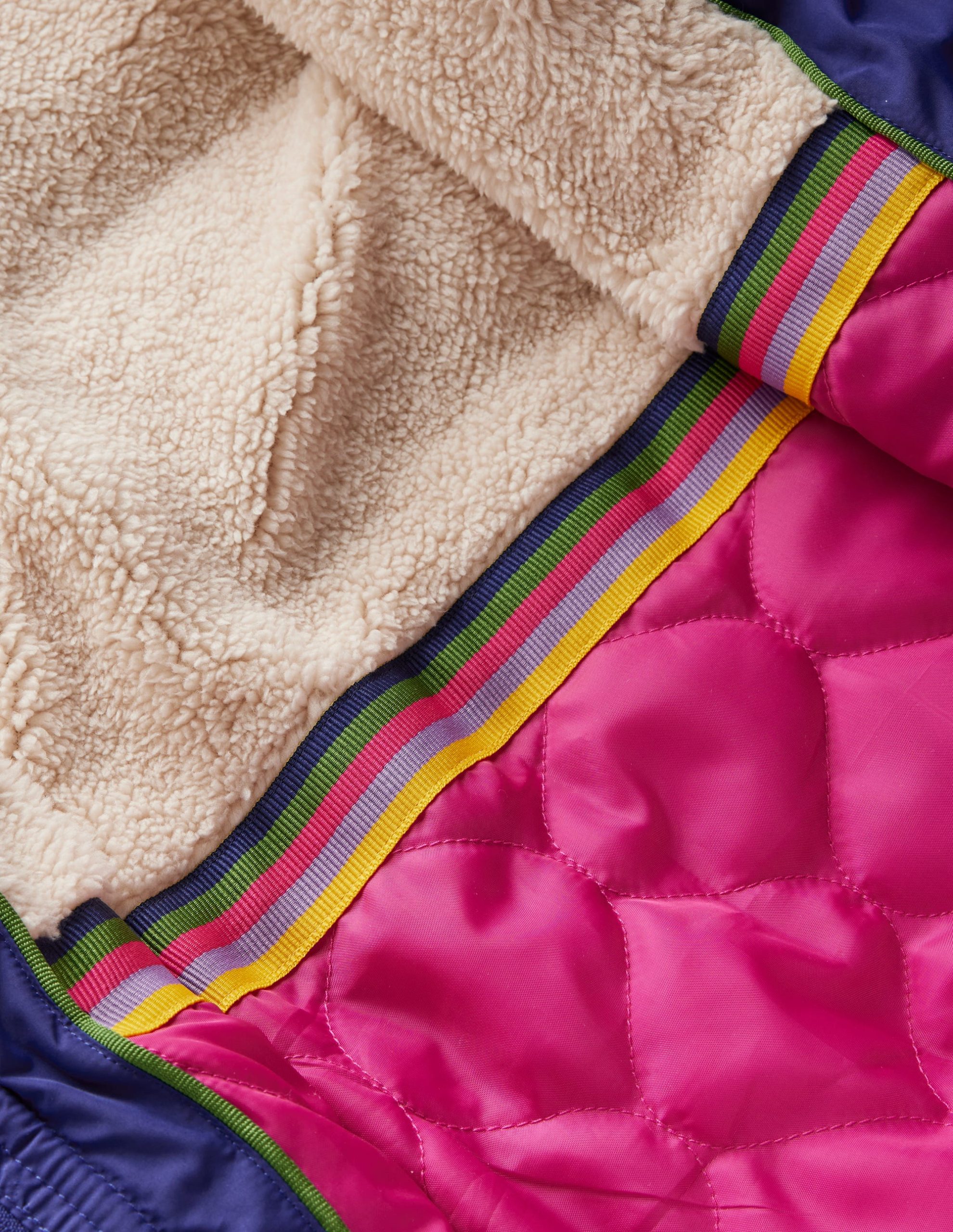 Longline Padded Coat-Rainbow Colourblock - Image 6