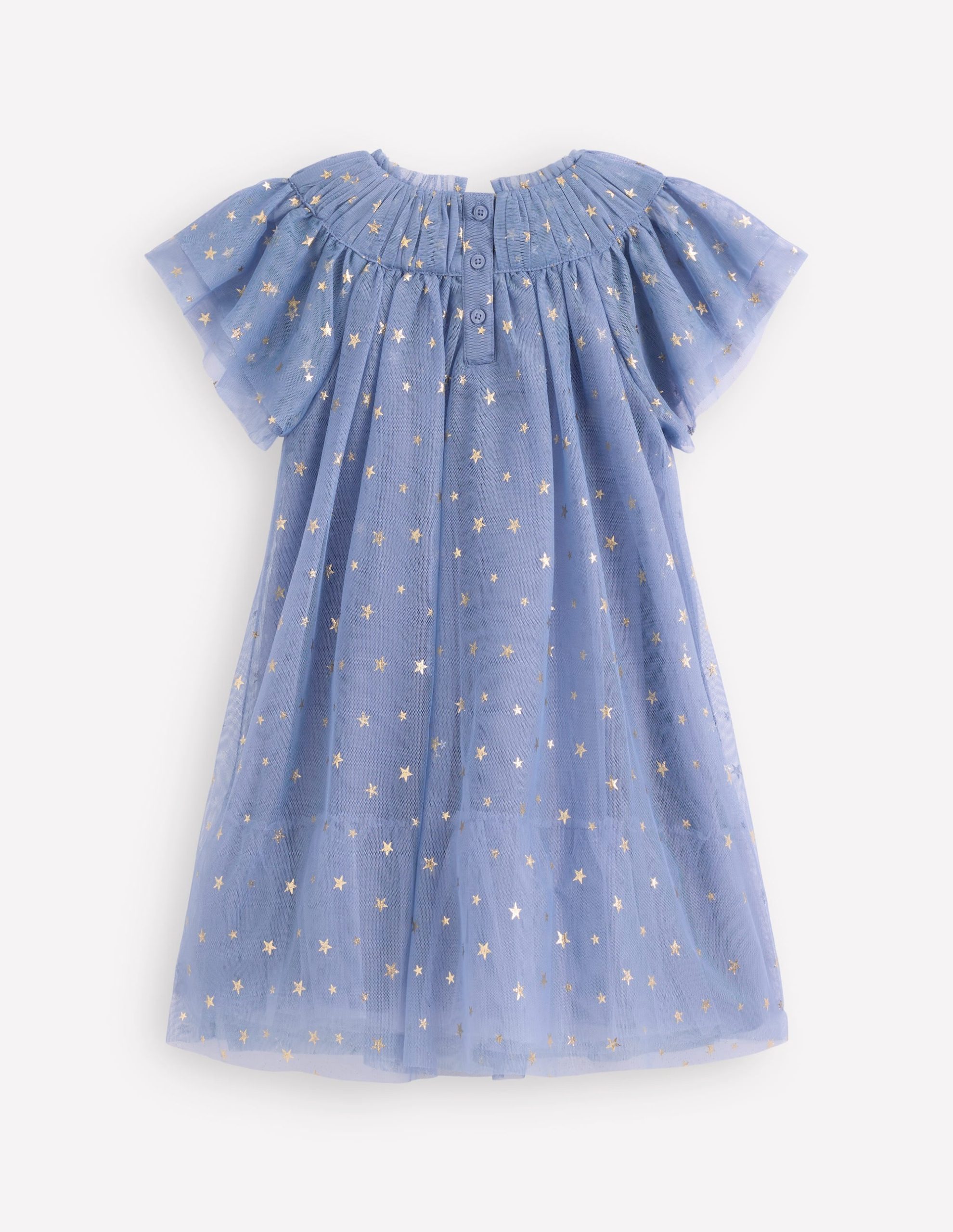 Tiered Tulle Dress-Stormbolt Blue - Image 5