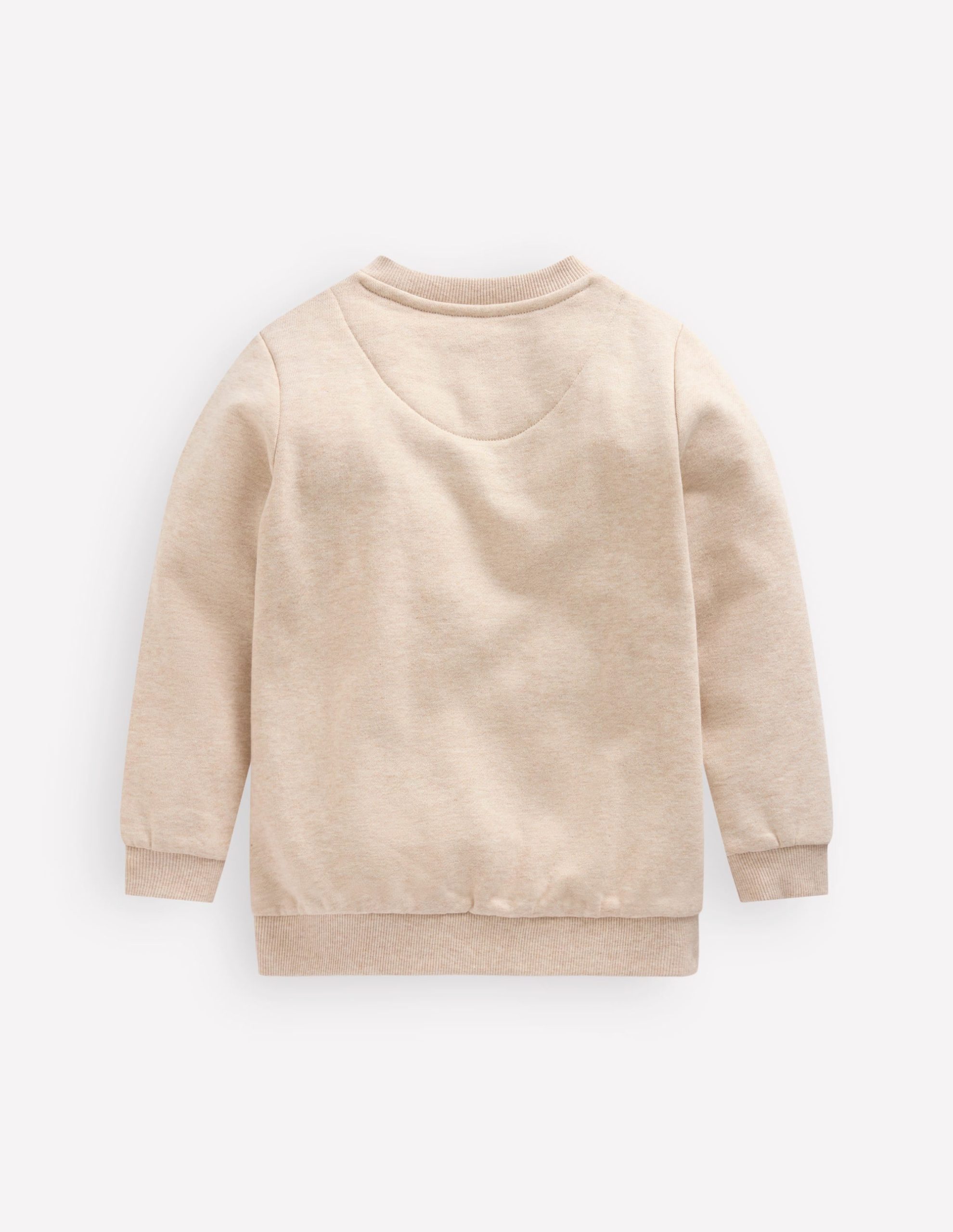 Applique Sweatshirt-Oatmeal Marl Pumpkin - Image 2