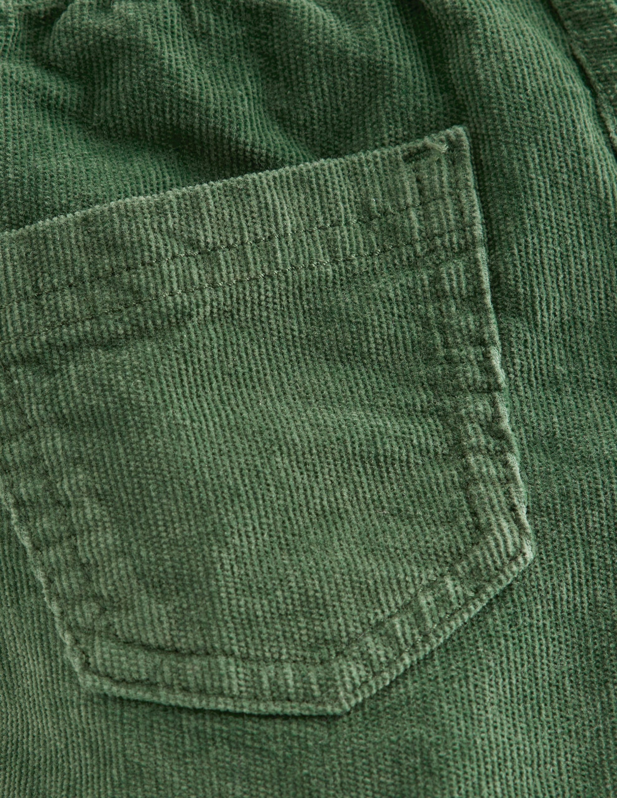 Flared Cord Legging-Green - Image 3