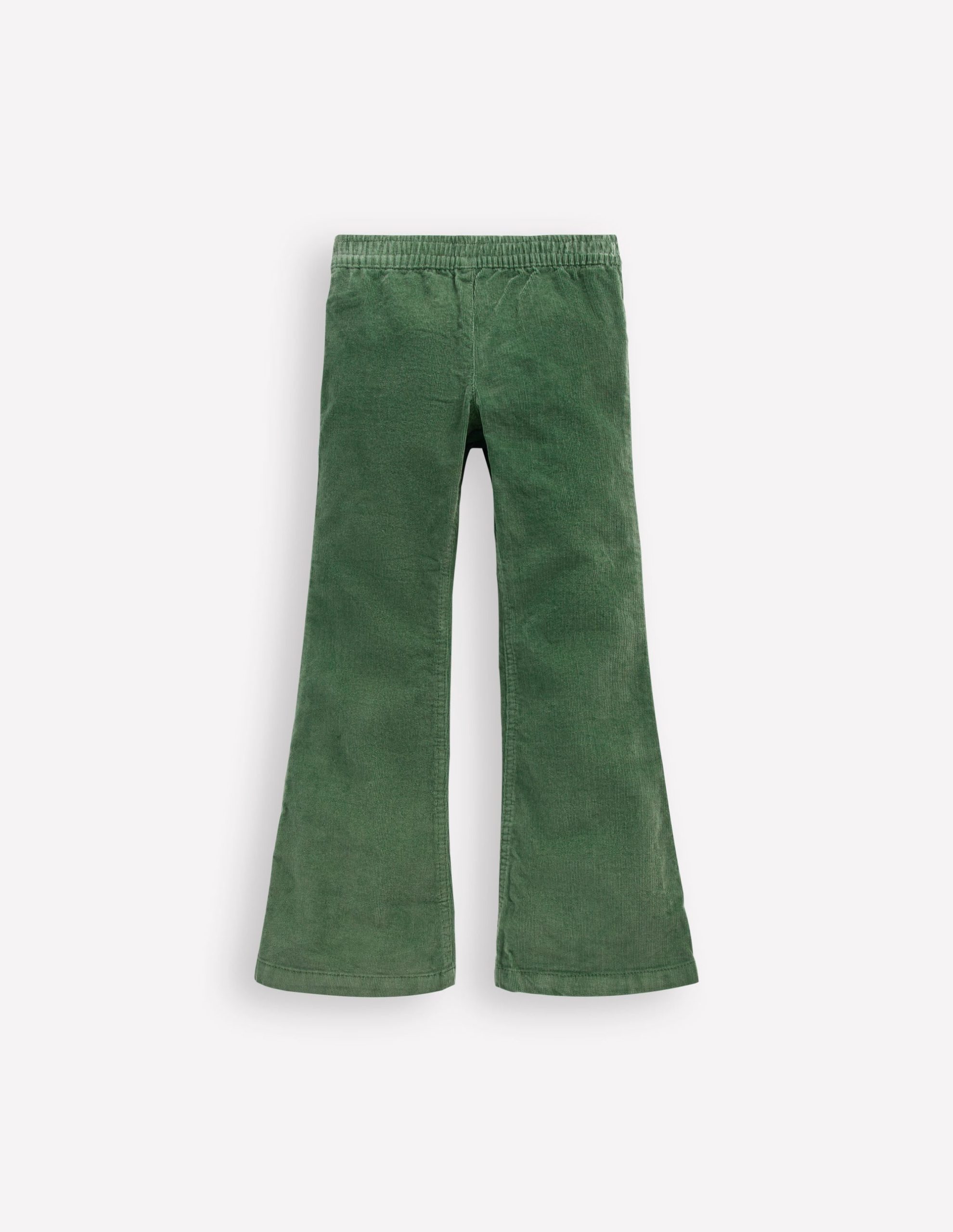 Flared Cord Legging-Green