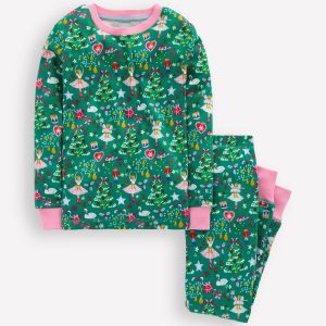 Snug Glow-In-The-Dark Pyjamas-Jewel Green Nutcracker