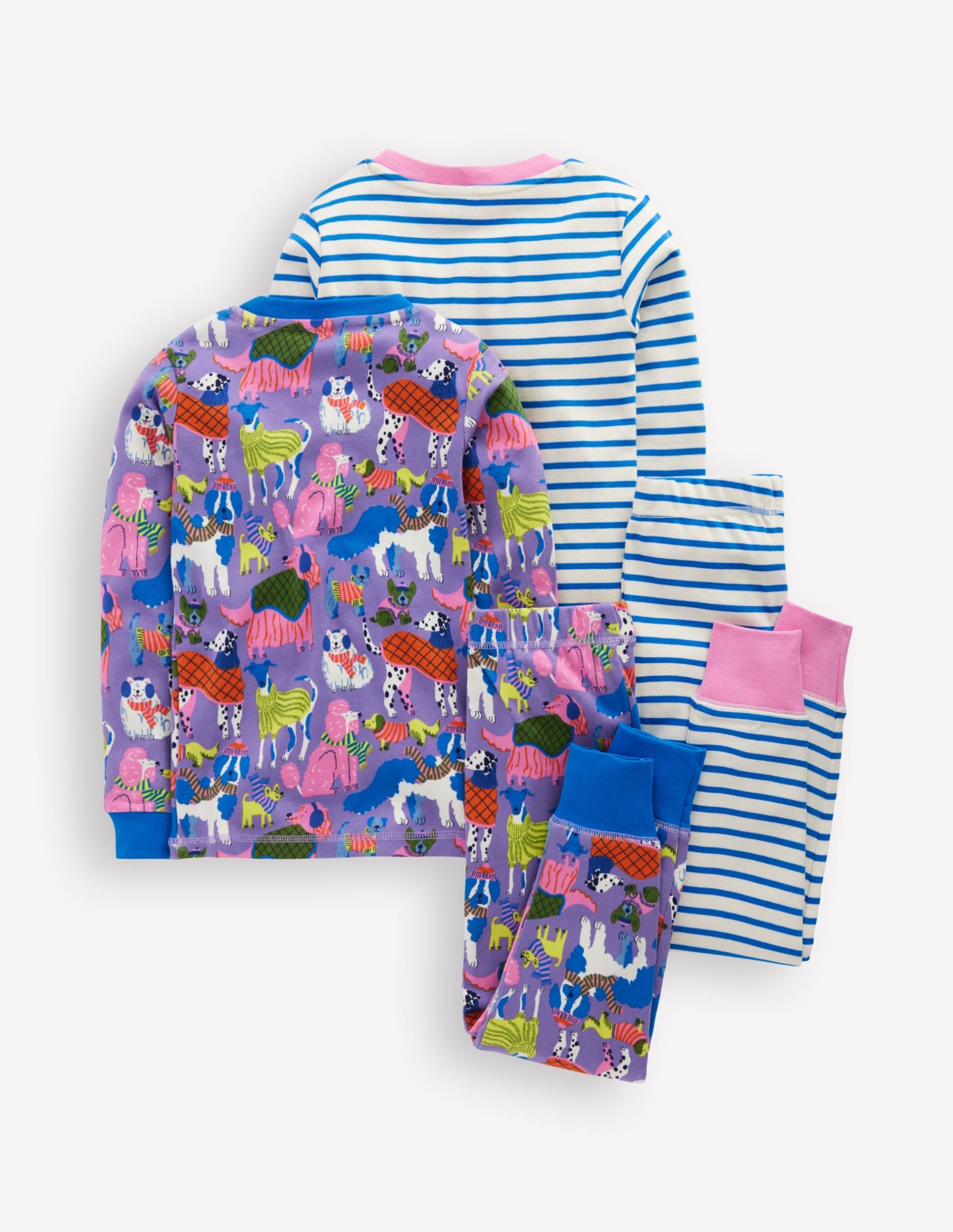 Twin Pack Snug Pajamas-Vista Blue Cosy Pets - Image 2