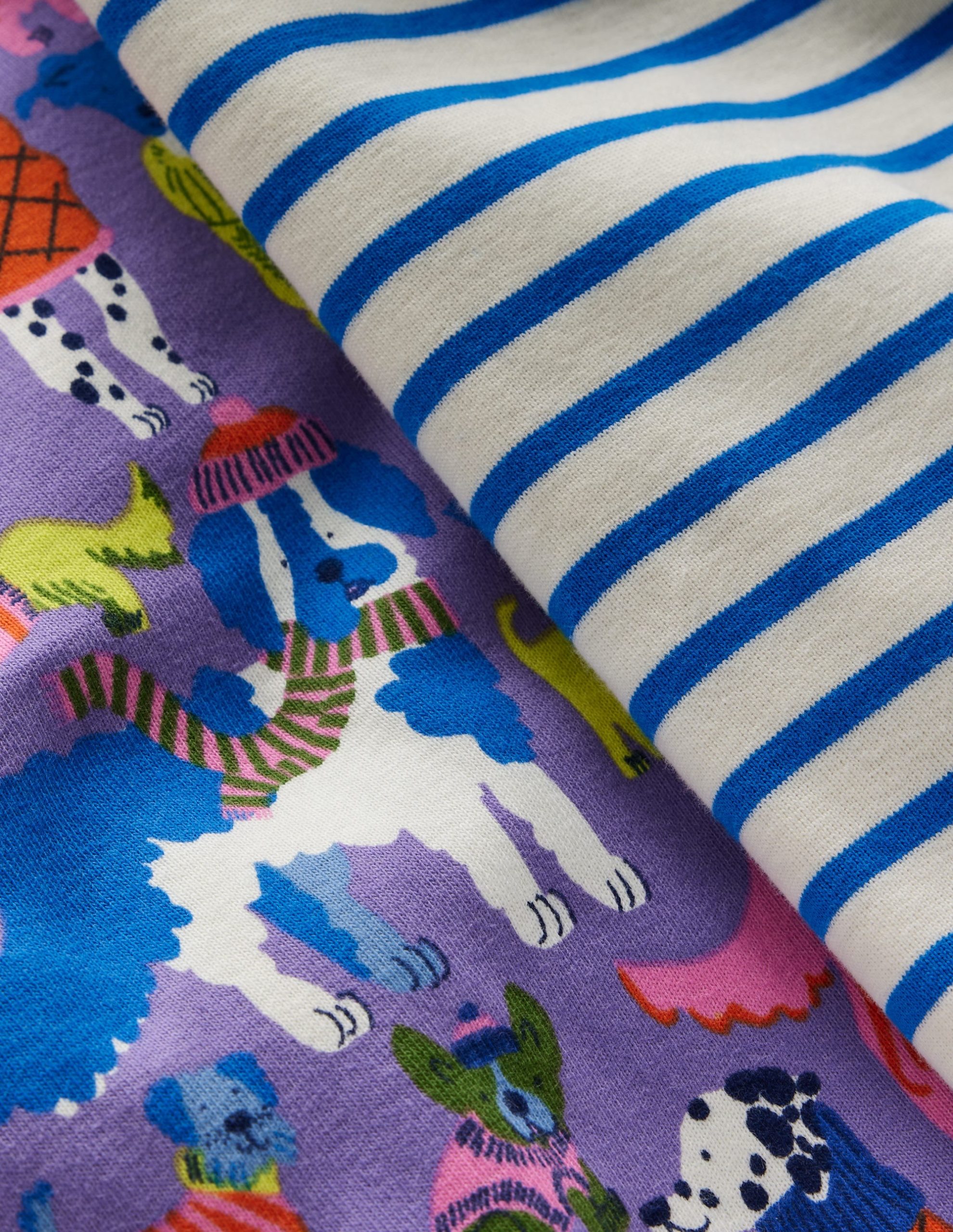 Twin Pack Snug Pajamas-Vista Blue Cosy Pets - Image 3