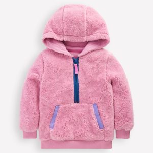 Fleece Hoodie-Pink Haze