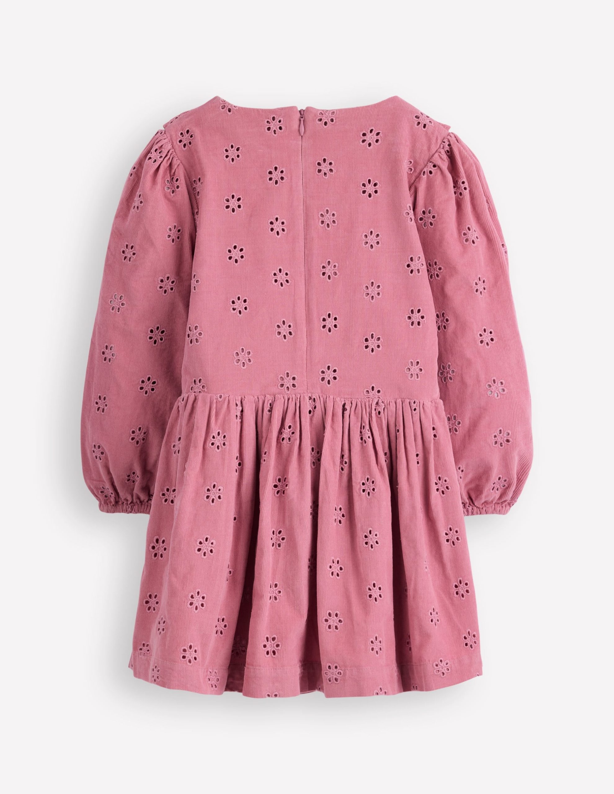 Cord Broderie Dress-Pink Haze - Image 2