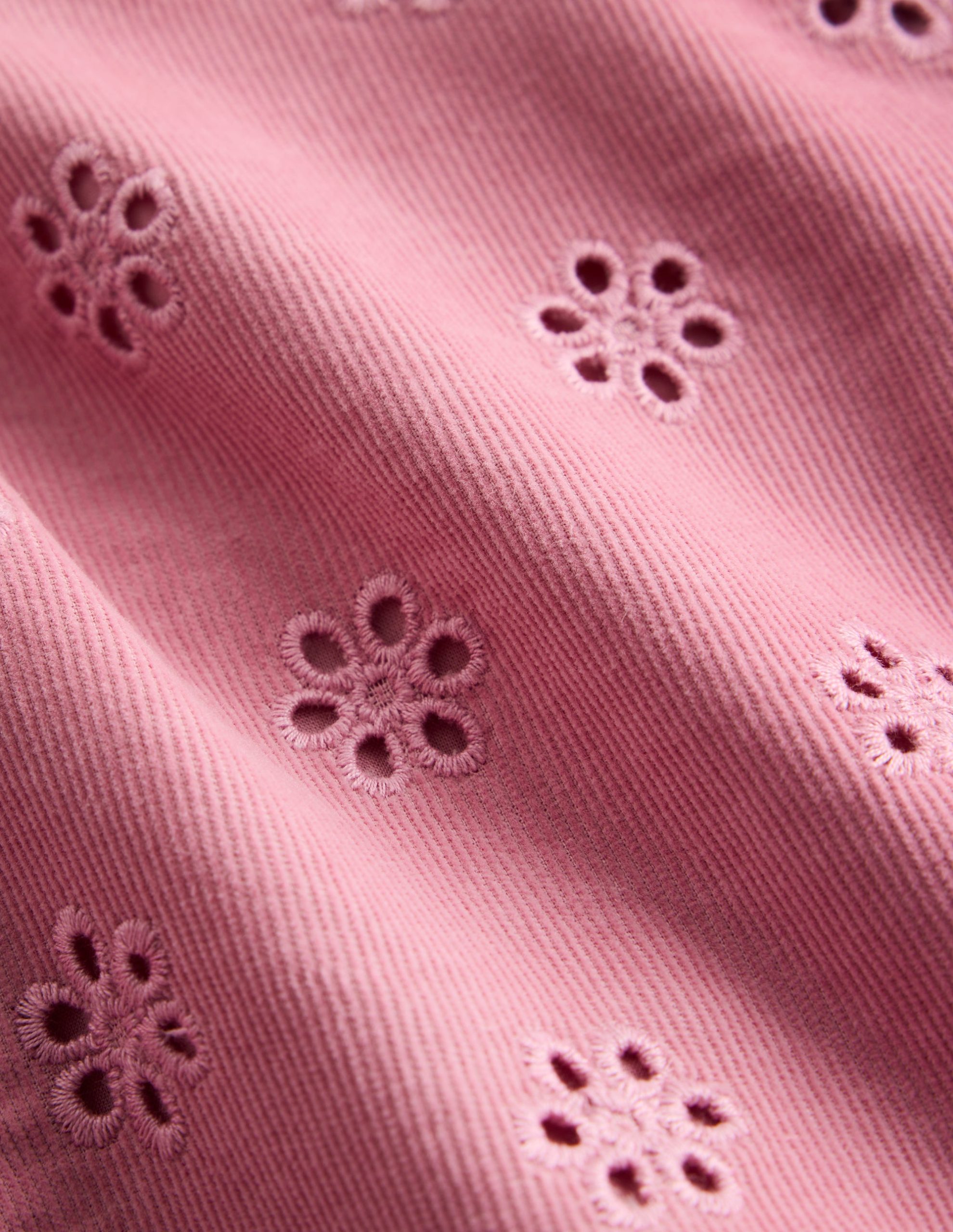 Cord Broderie Dress-Pink Haze - Image 3