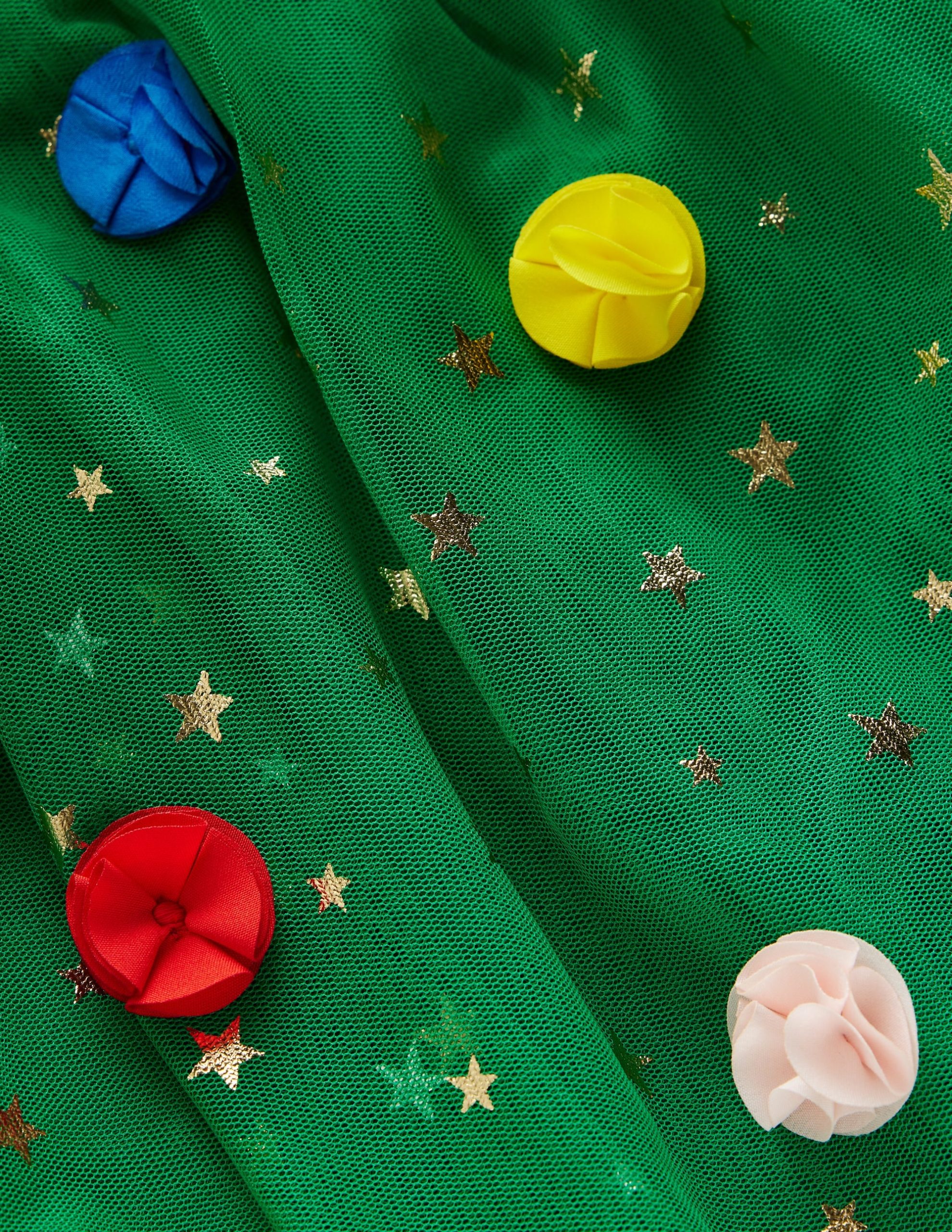 Layered Tulle Dress-Green Christmas Tree - Image 4