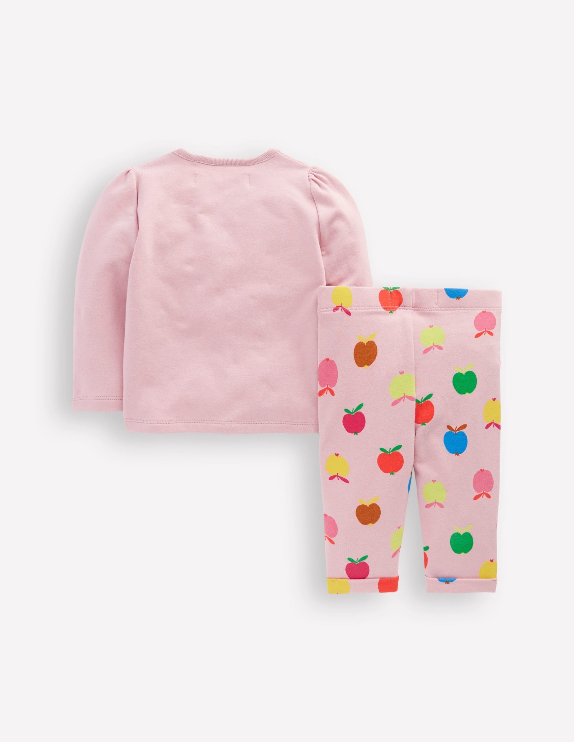 Appliqu?? Jersey Play Set-Vintage Pink Small Apples - Image 2