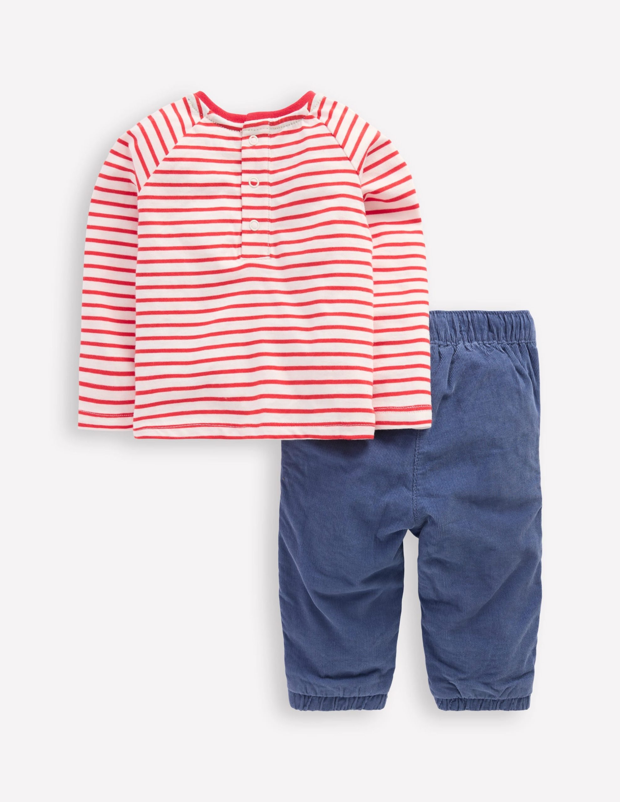 Woven & Jersey Play Set-Red Dino Stripe - Image 2