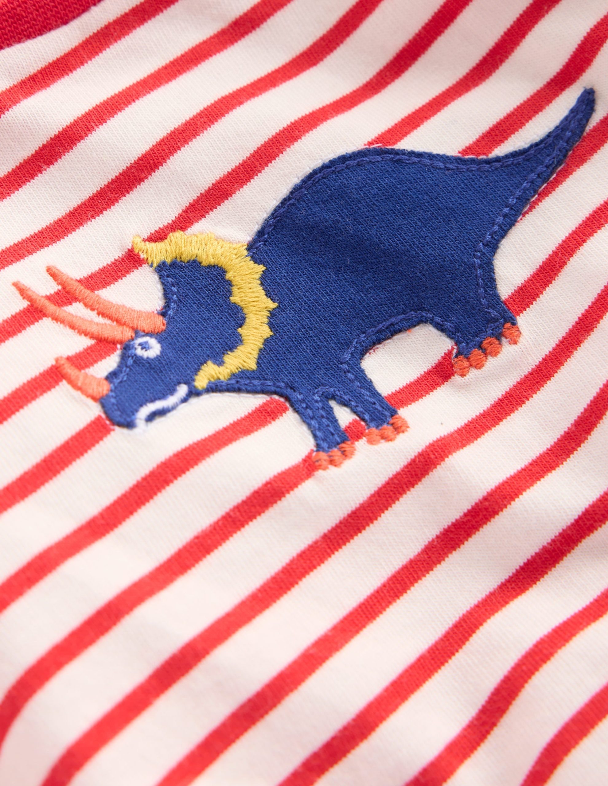 Woven & Jersey Play Set-Red Dino Stripe - Image 3