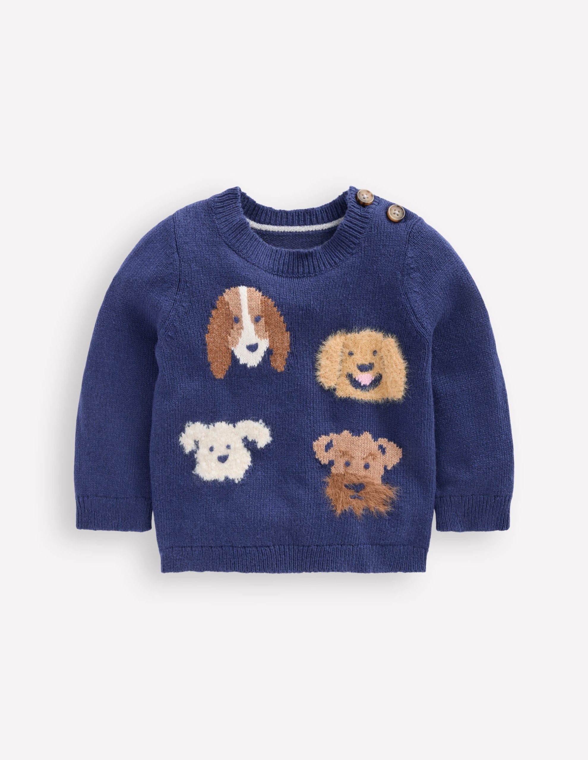 Novelty Logo Sweater-College Navy Dogs
