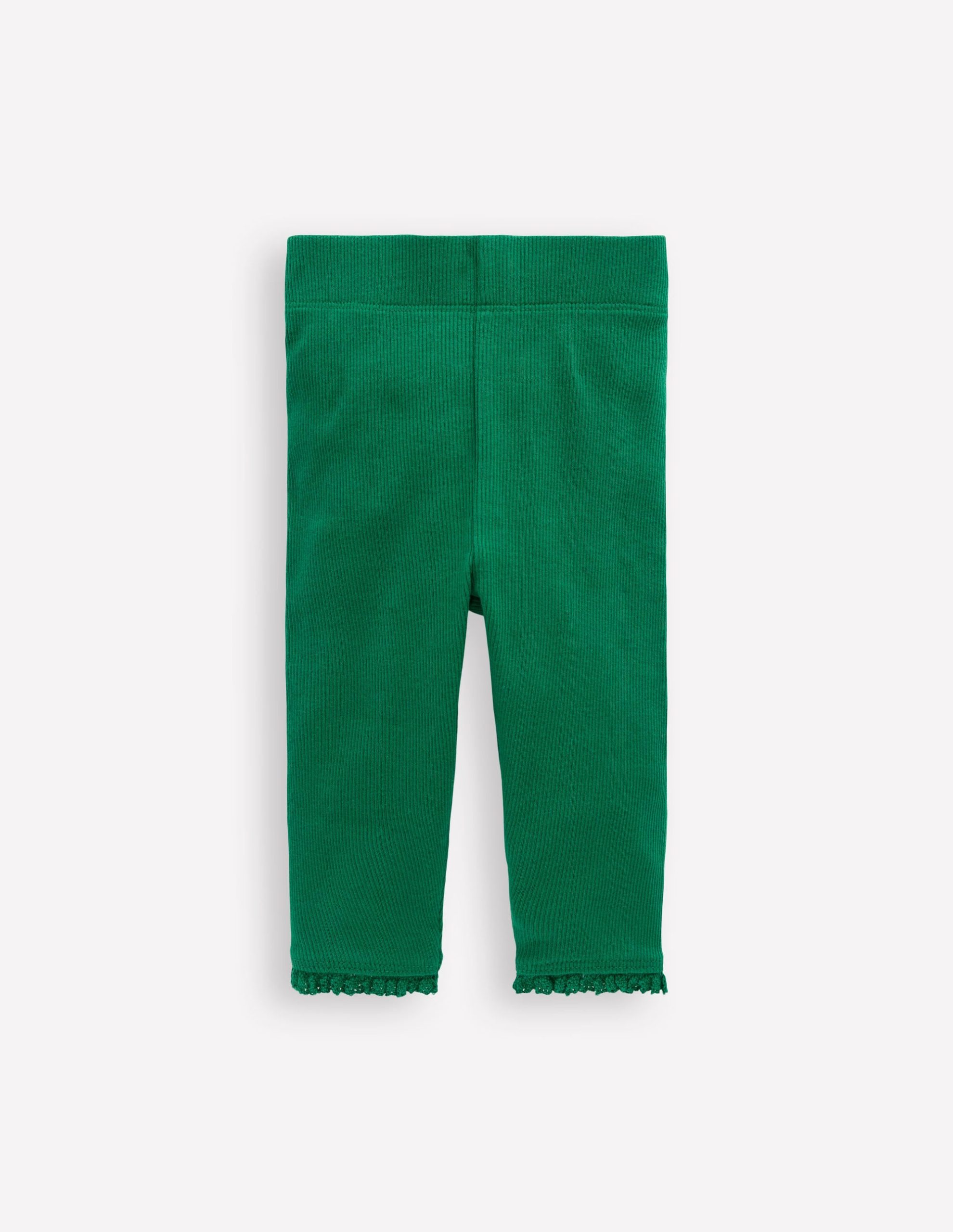 Ribbed Leggings-Jewel Green