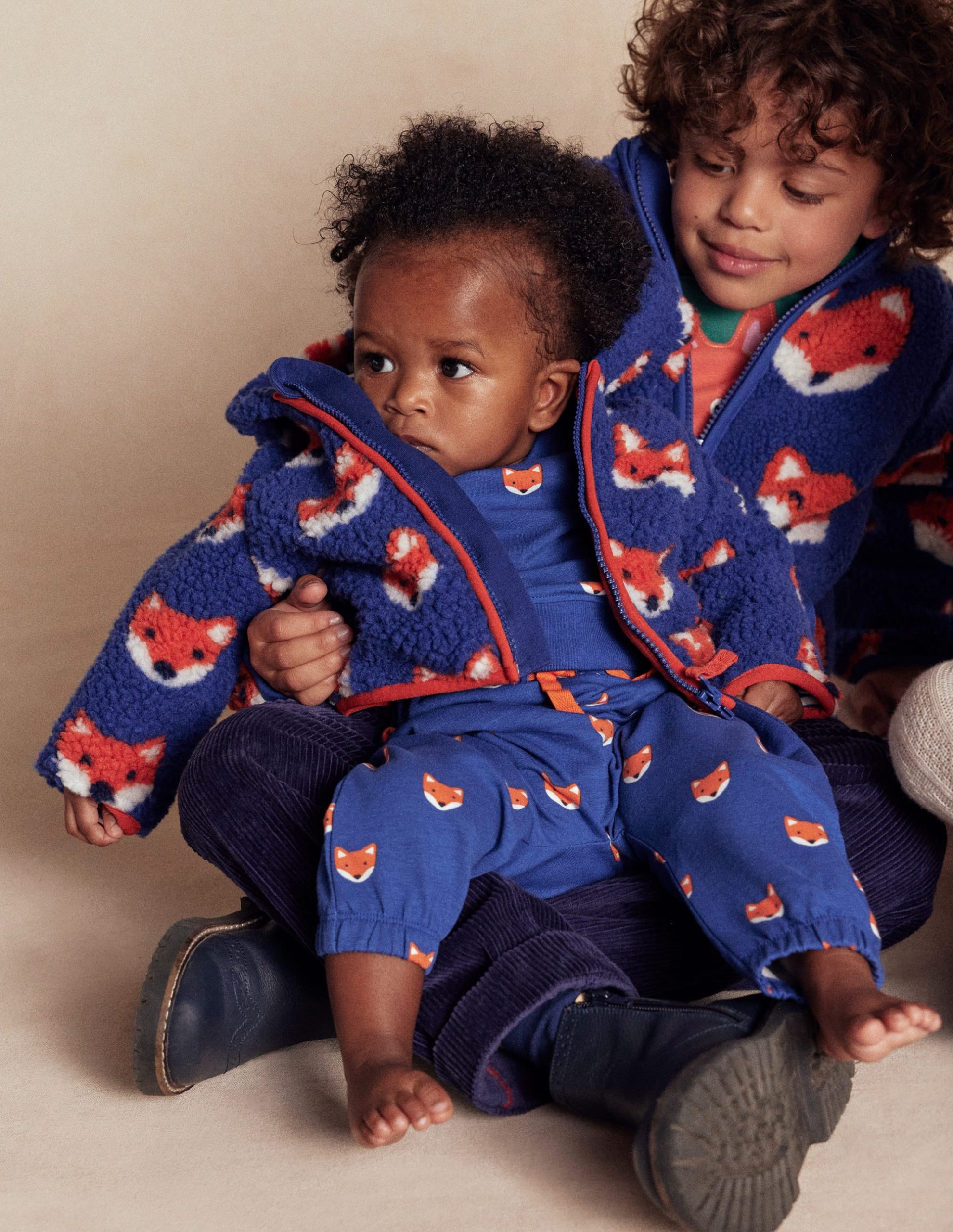 Boys Borg Fleece-Blue Foxes