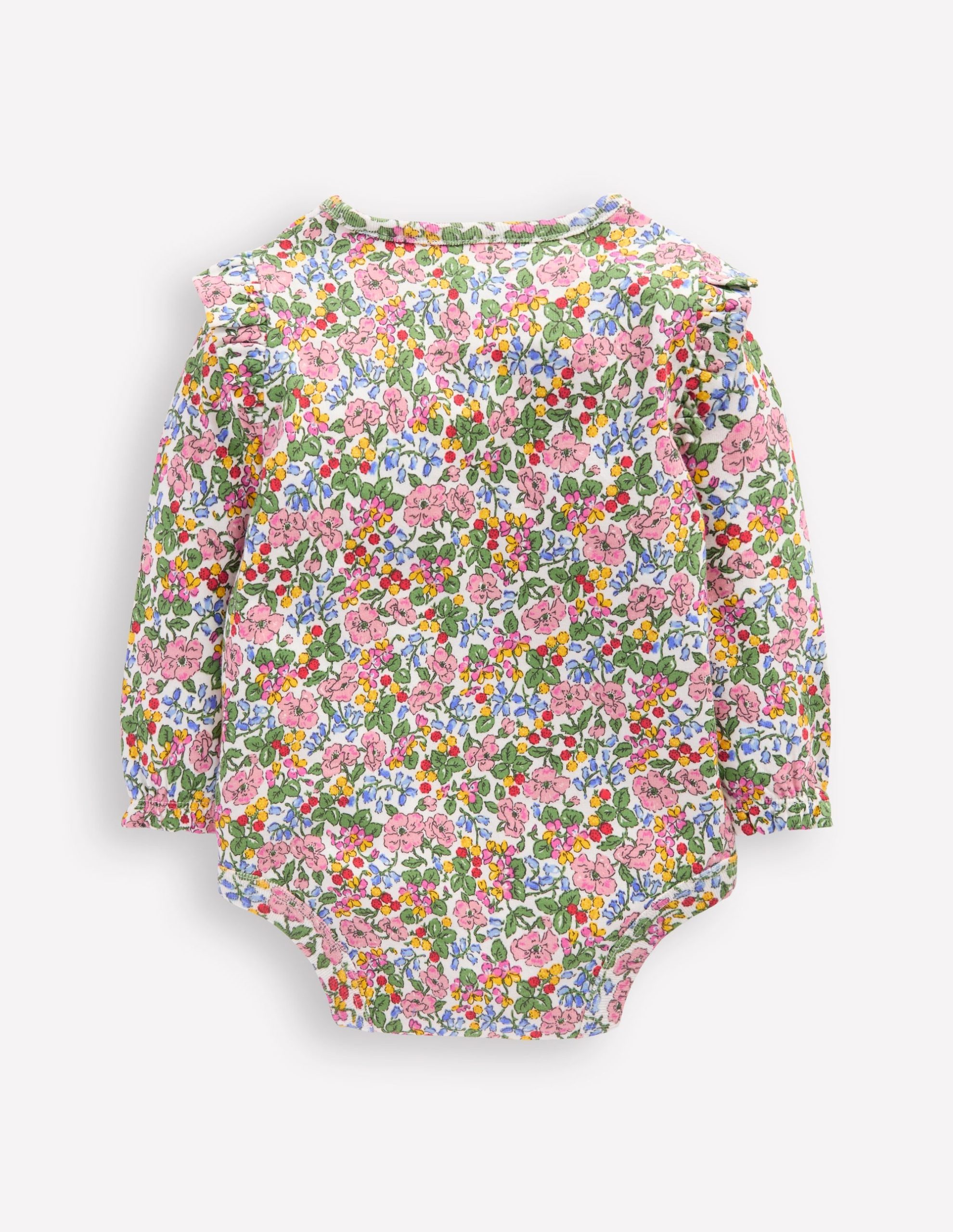 Frill Shoulder Body-Soft Ivory Berry Floral - Image 3