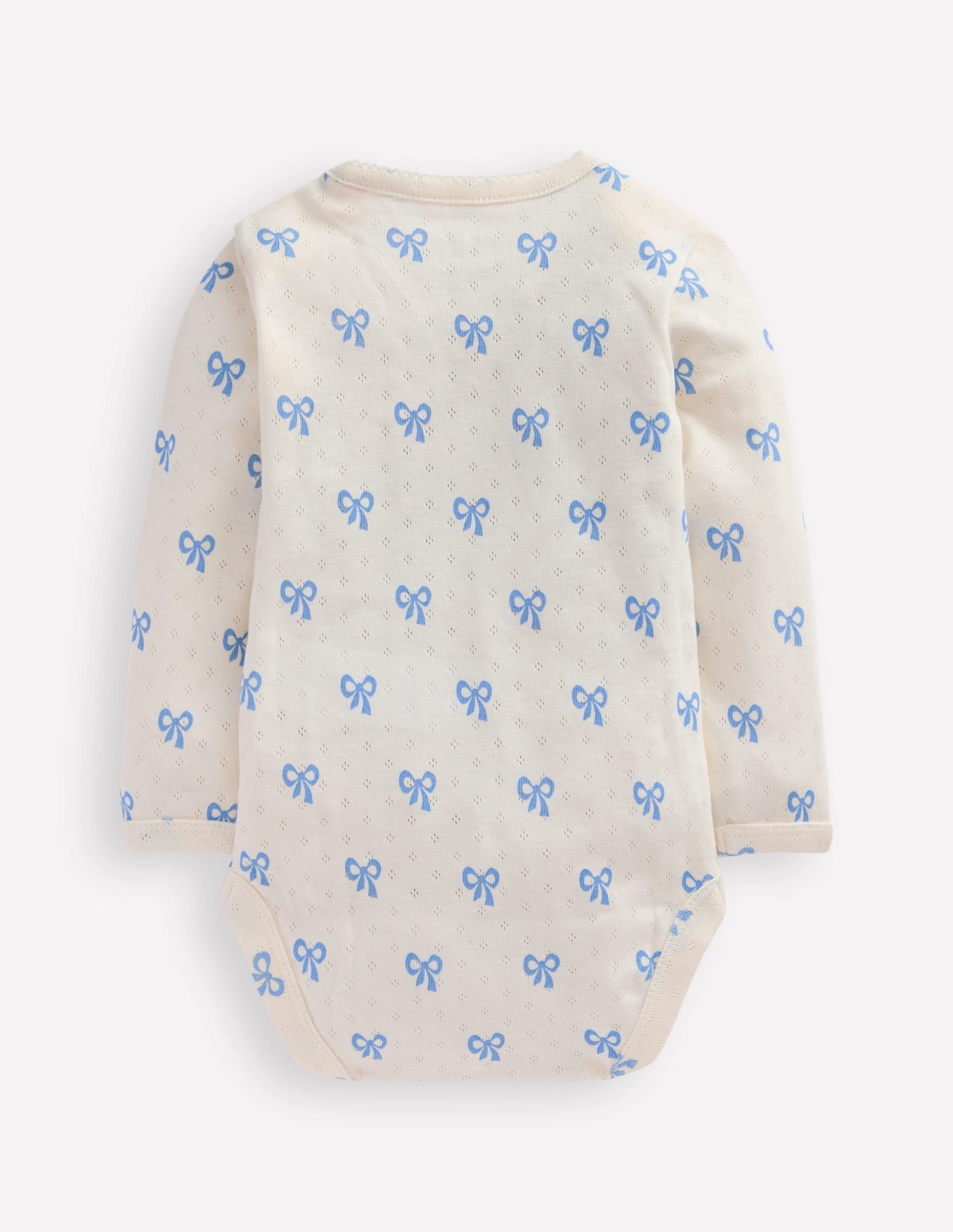 3 Pack Pointelle Bodies-Soft Ivory Tiny Bows - Image 2