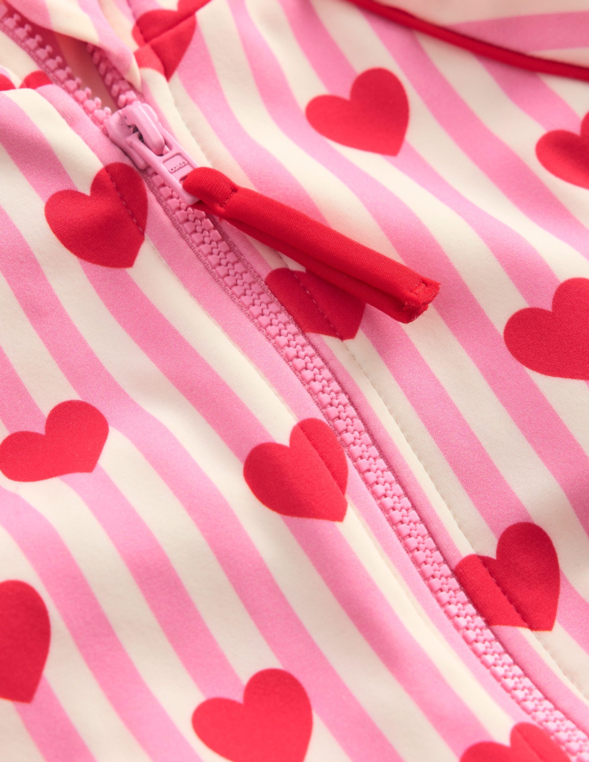 Printed Sun Safe Surfsuit-Bubblegum Pink Heart Stripe - Image 3