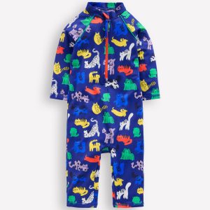 Fun Sun Safe Surfsuit-Sapphire Blue Rainbow Pets