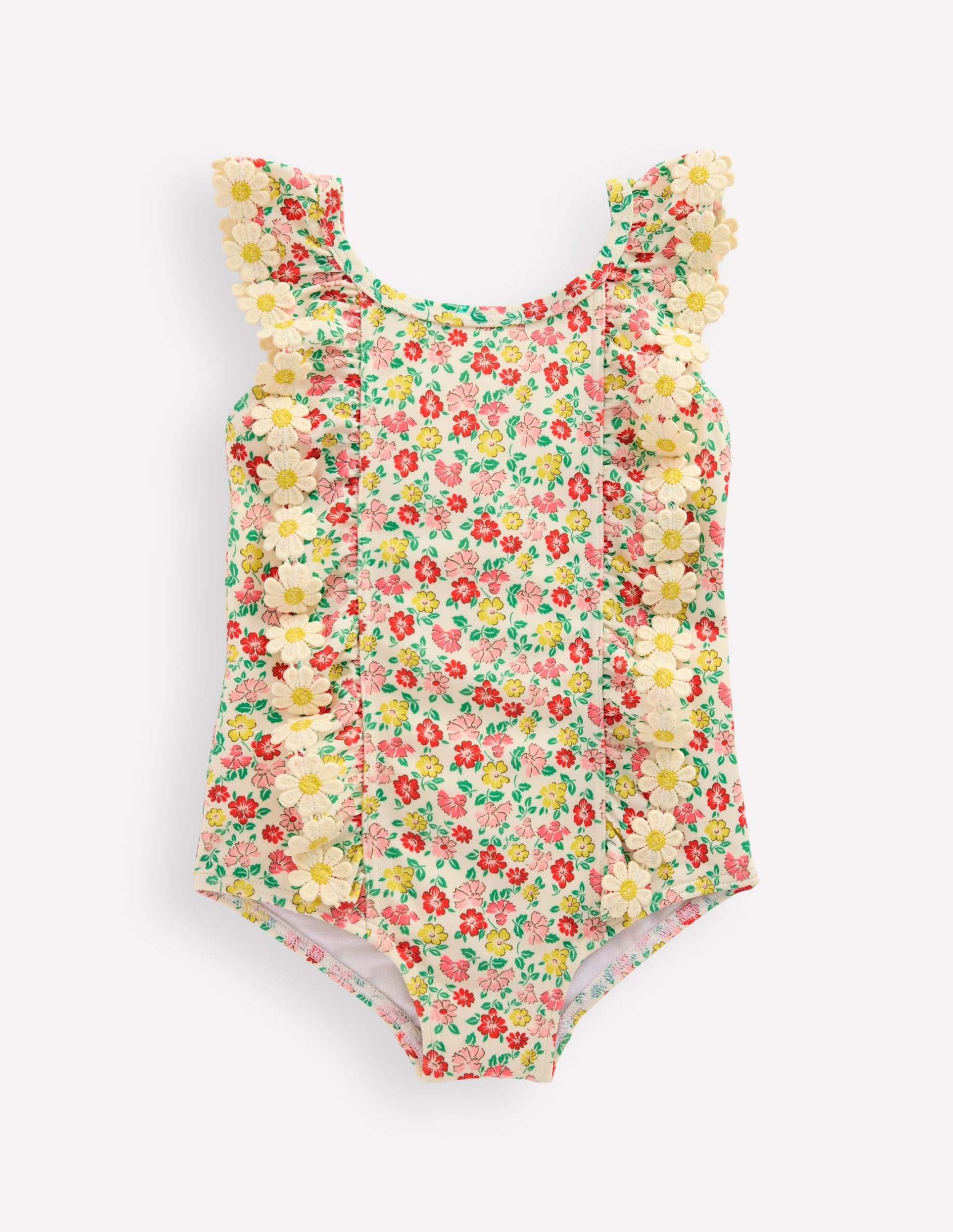 Frilly Swimsuit-Multi Summer Flower Bed