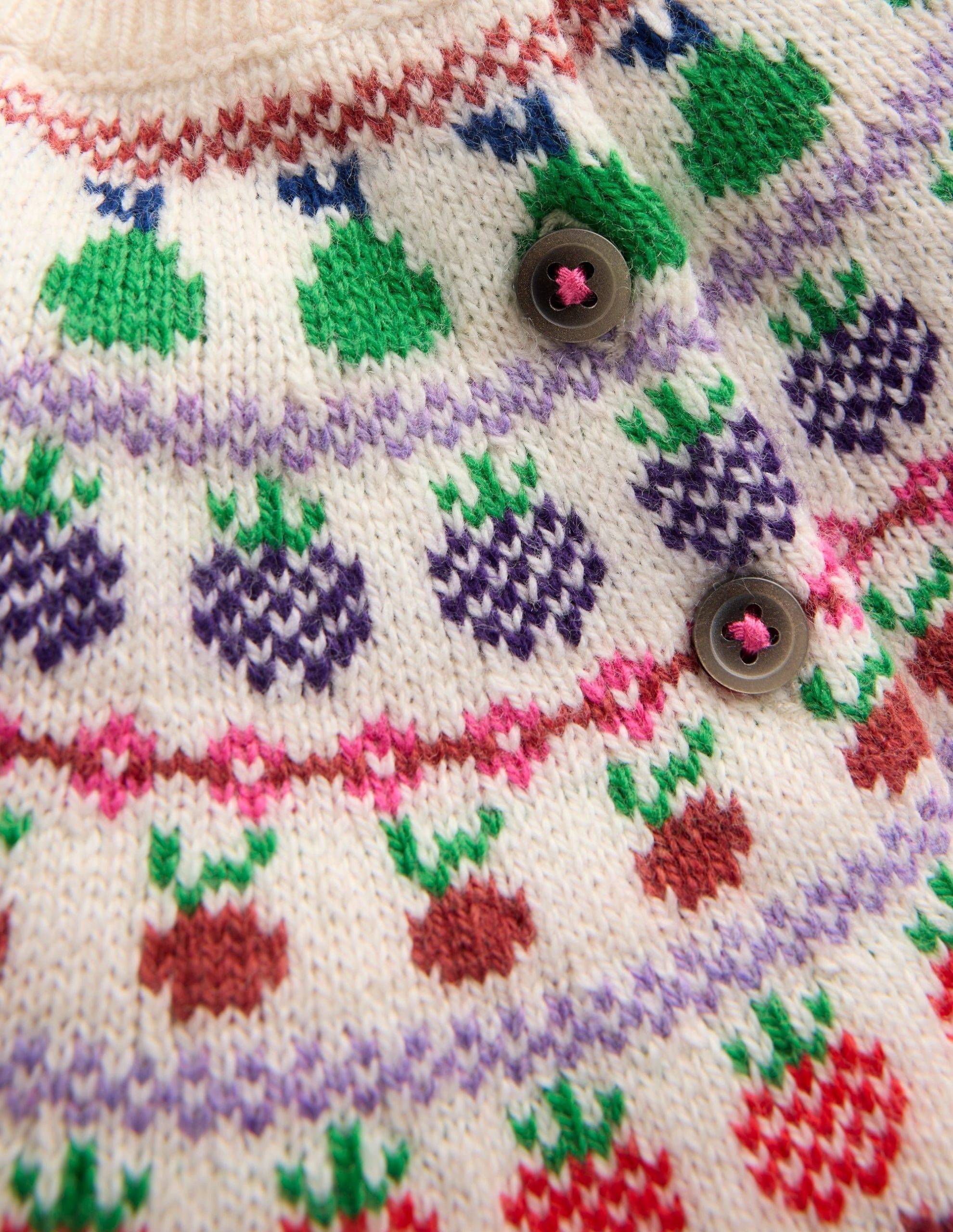 Fair Isle Cardigan-Multi Fruit - Image 4